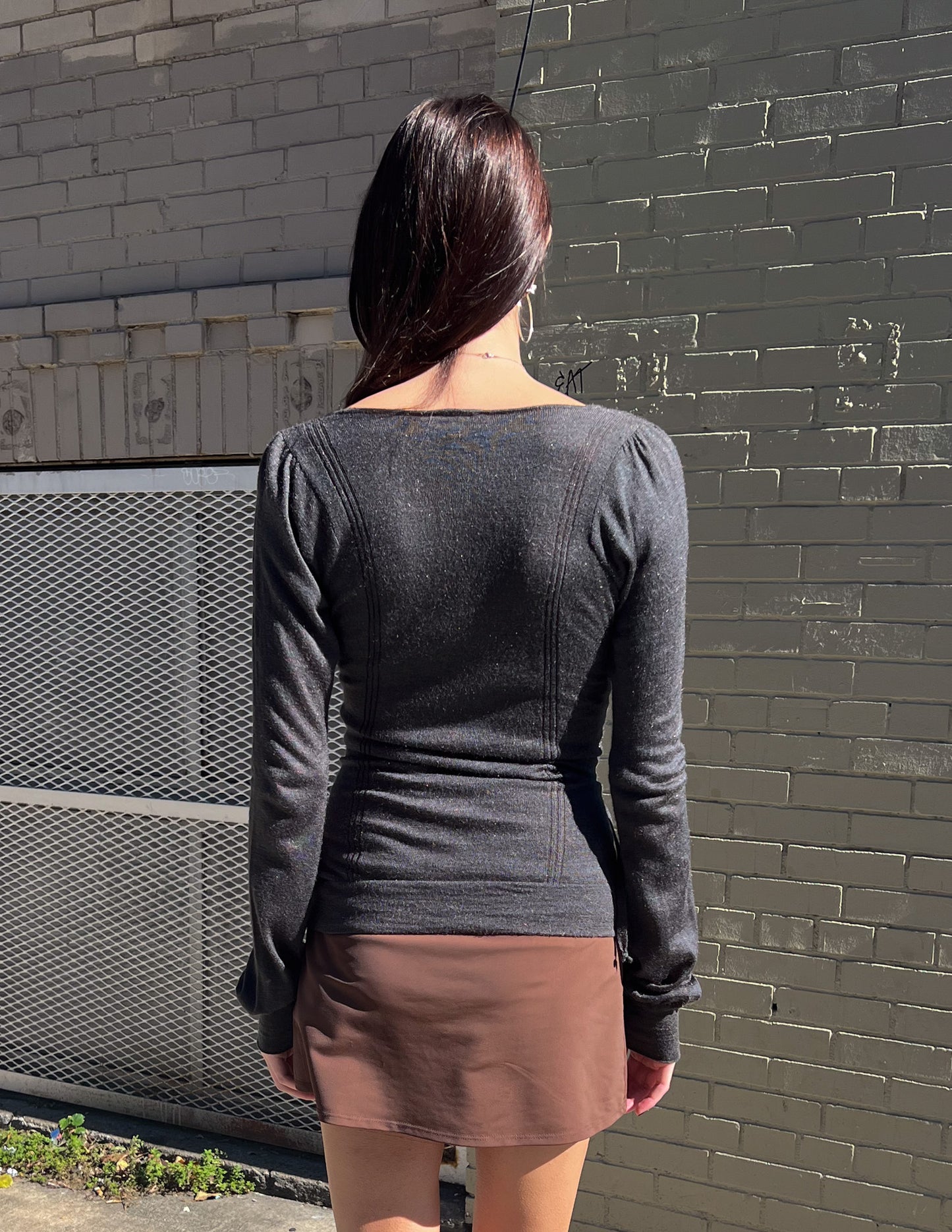 Roberto Cavalli Just Cavalli Lace Up Sweater