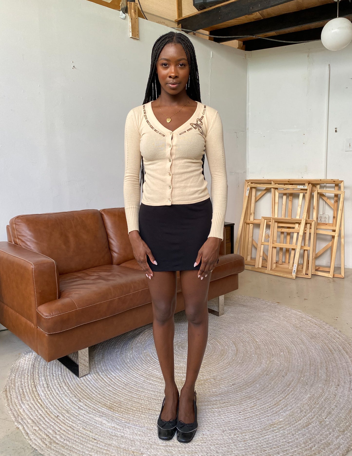 Blumarine Bow Detail Cardigan