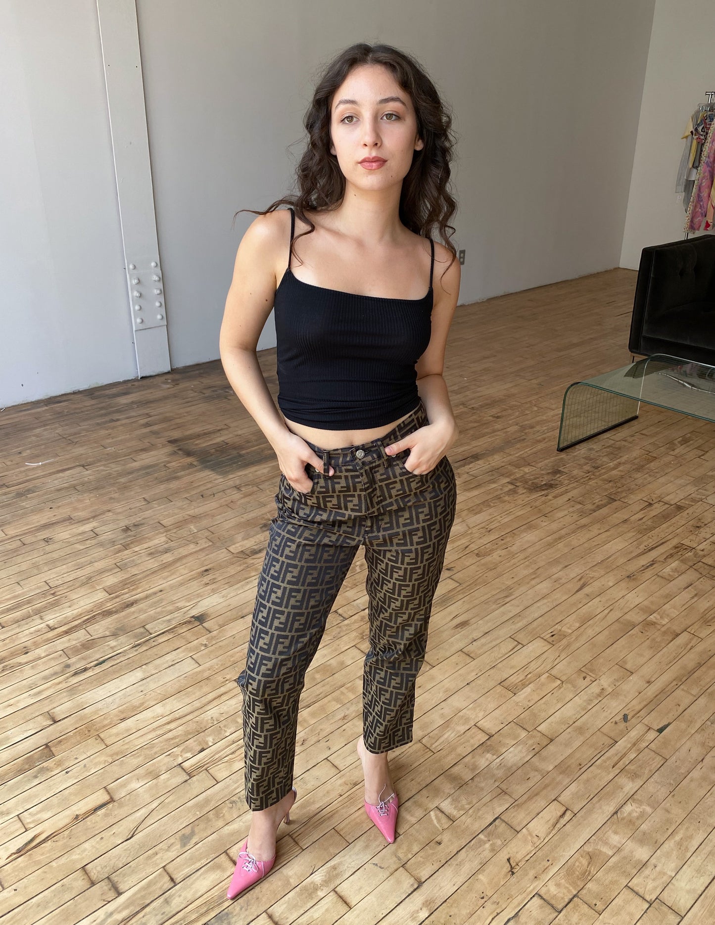 Fendi Zucca All Over Print Pant