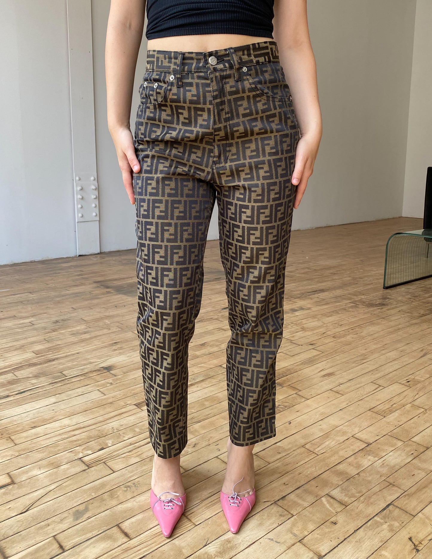 Fendi Zucca All Over Print Pant