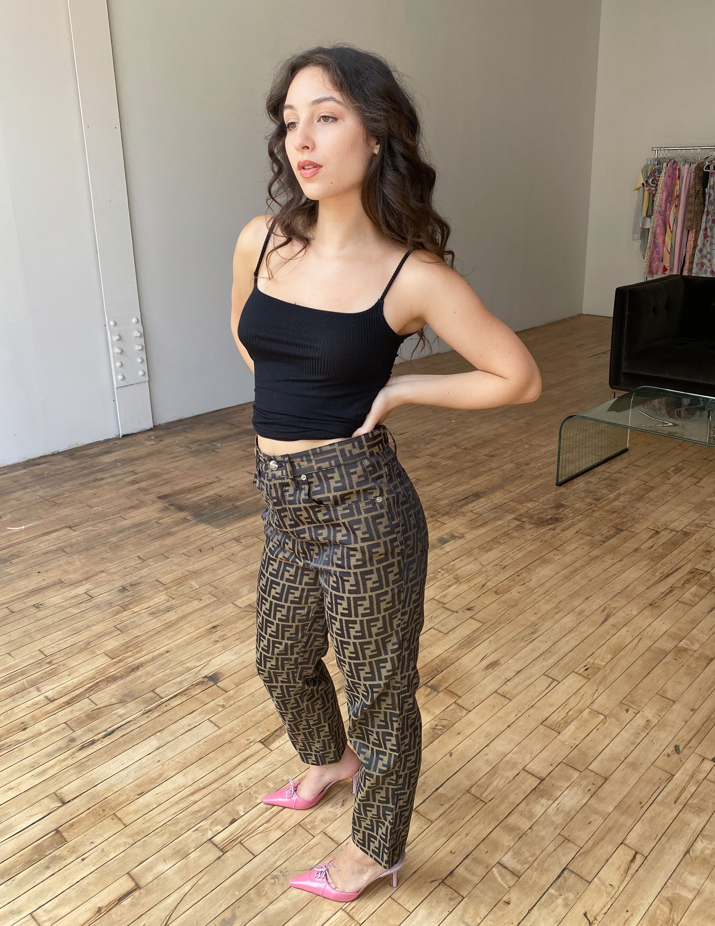 Fendi Zucca All Over Print Pant