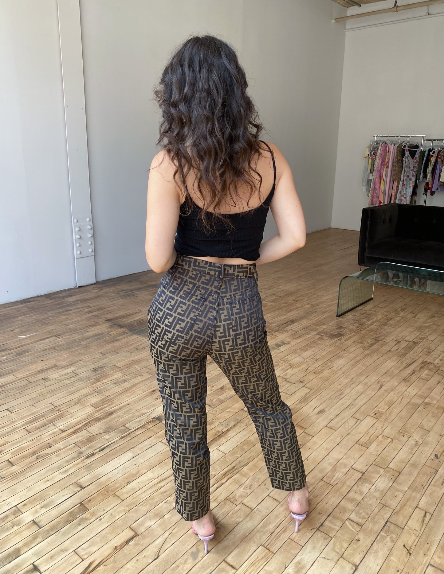 Fendi Zucca All Over Print Pant
