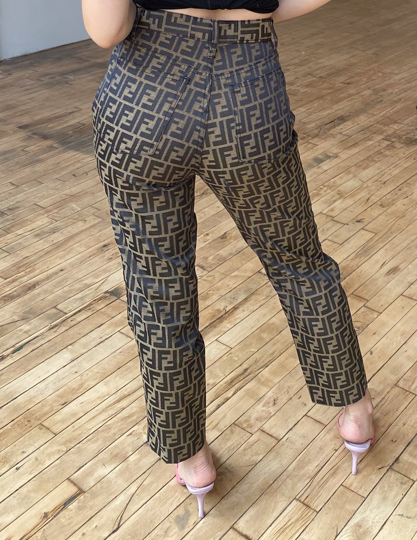 Fendi Zucca All Over Print Pant