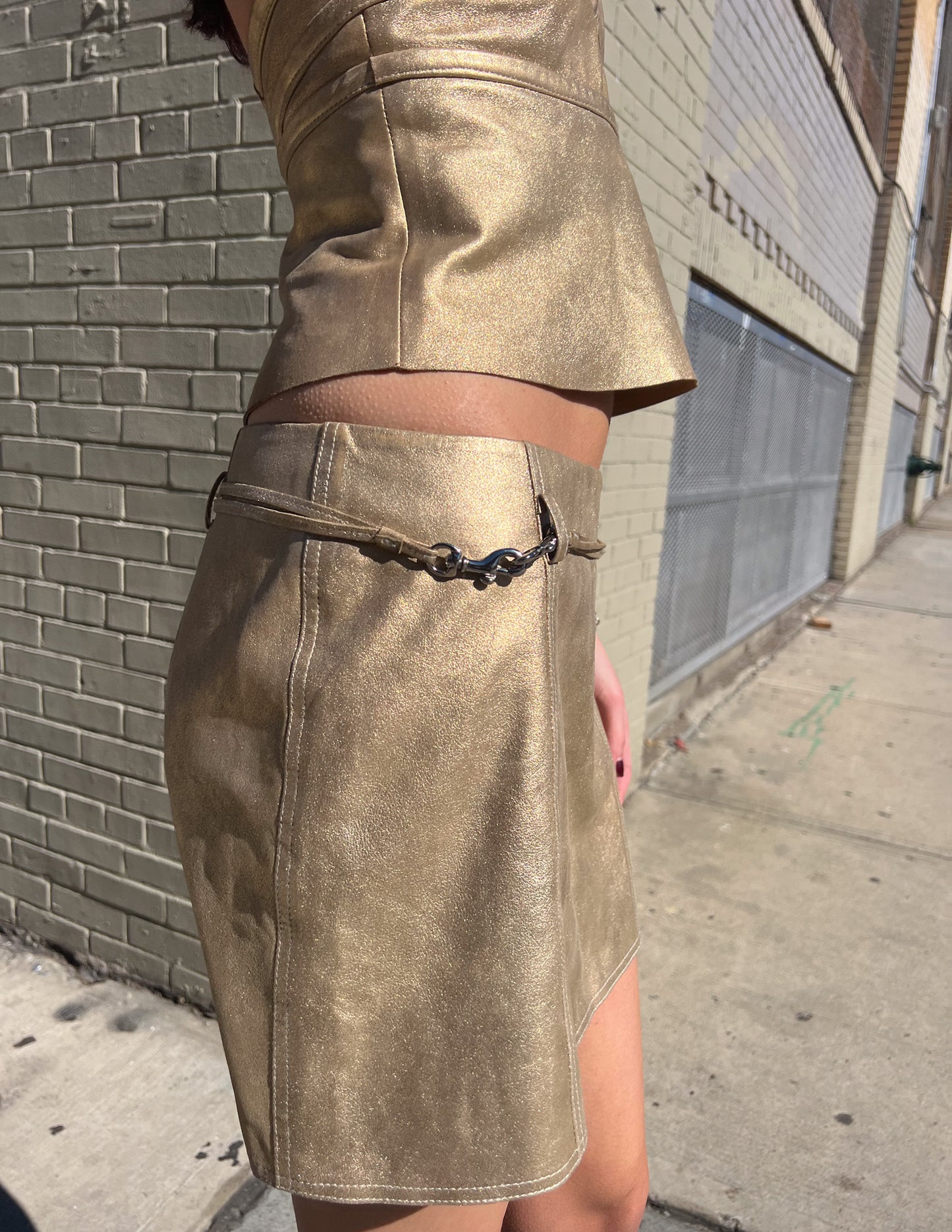 Coach Gold Metallic Leather Set