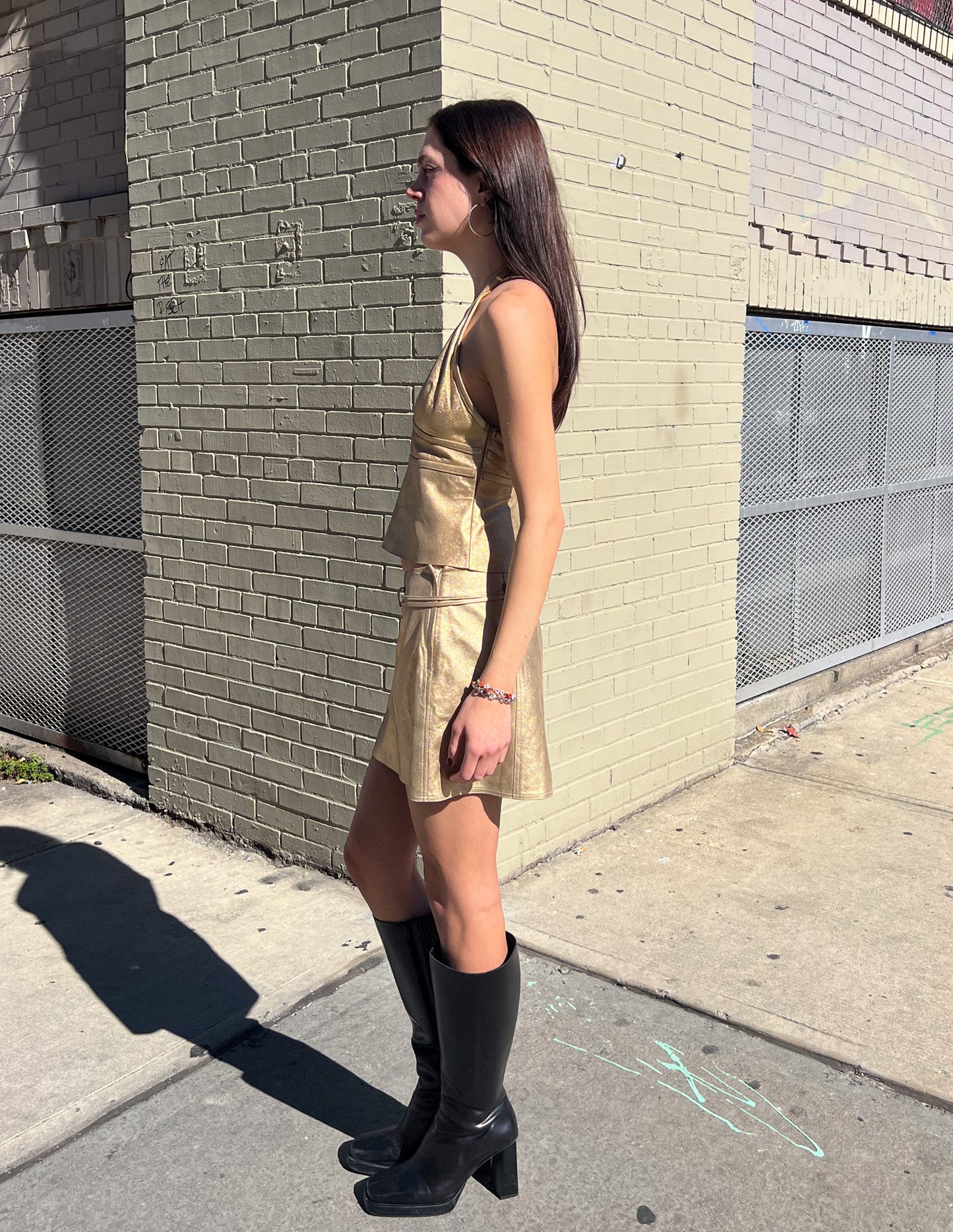 Coach Gold Metallic Leather Set
