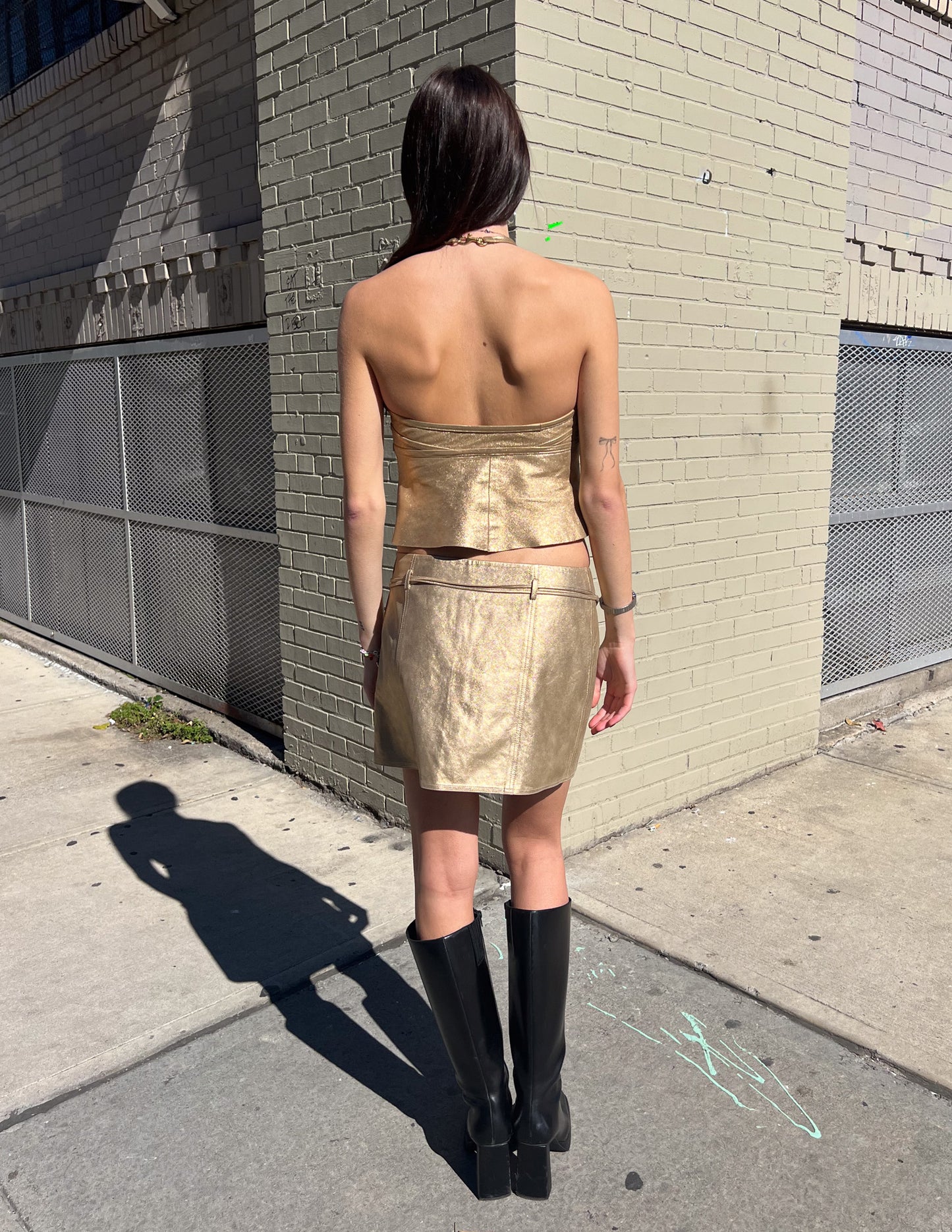 Coach Gold Metallic Leather Set