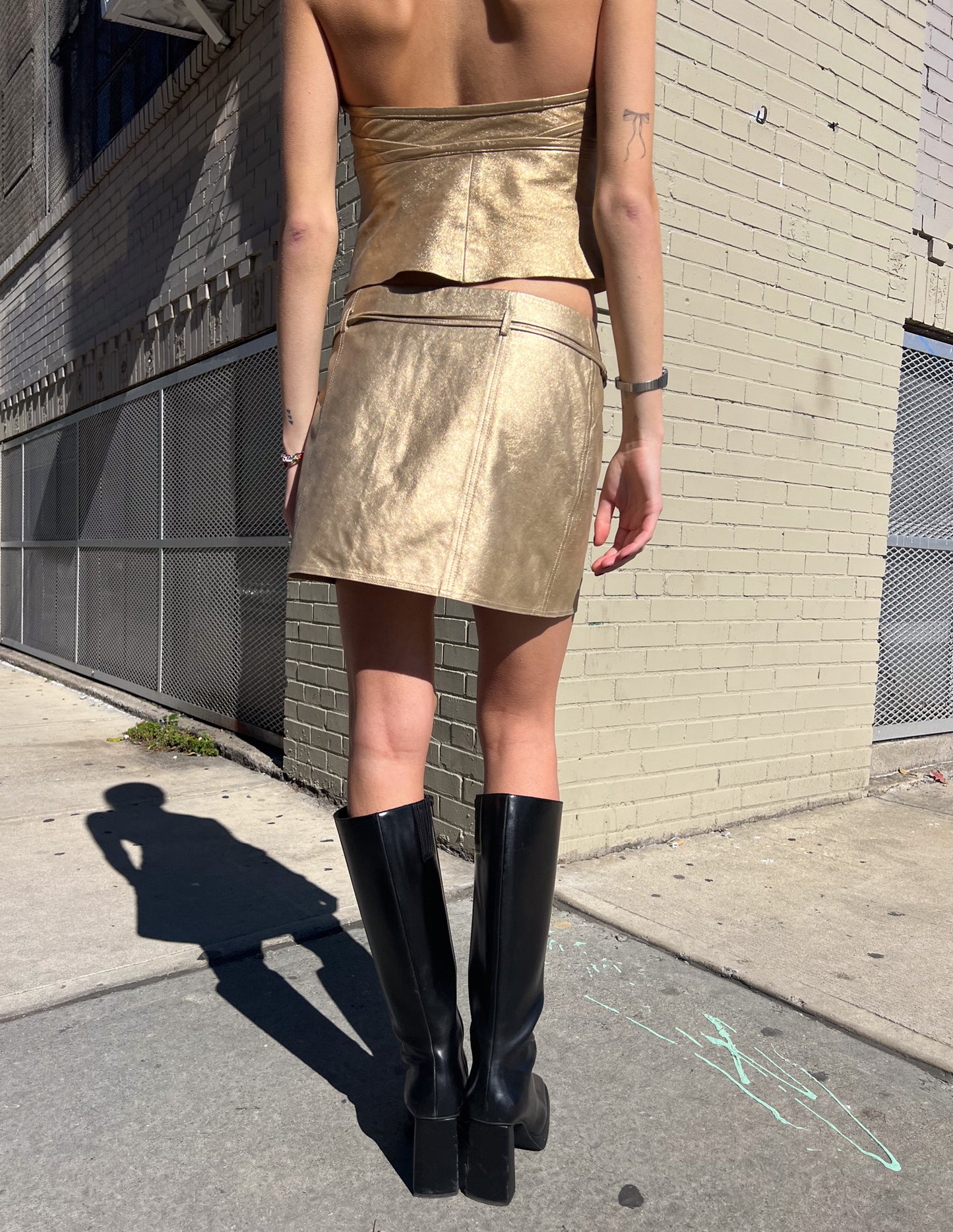 Coach Gold Metallic Leather Set
