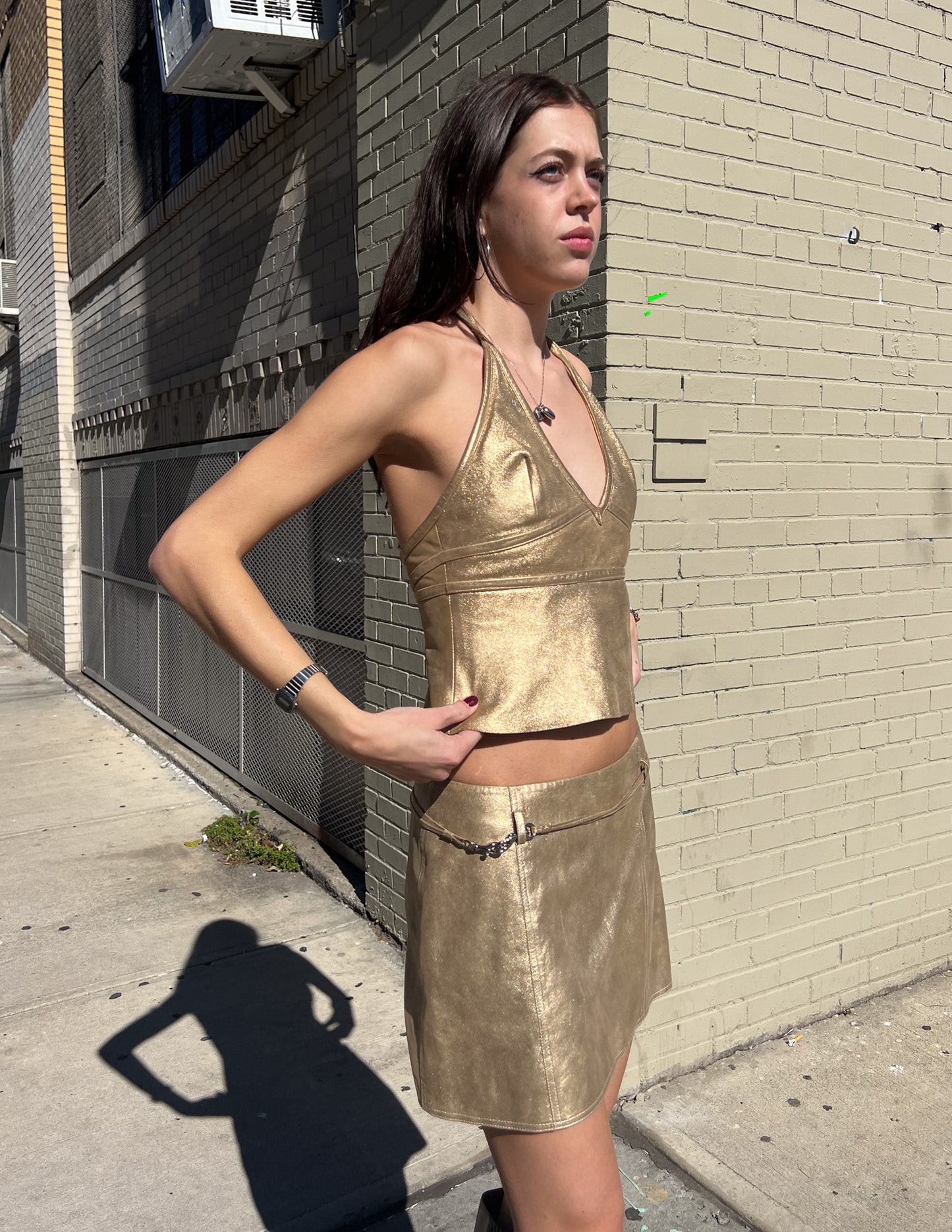 Coach Gold Metallic Leather Set