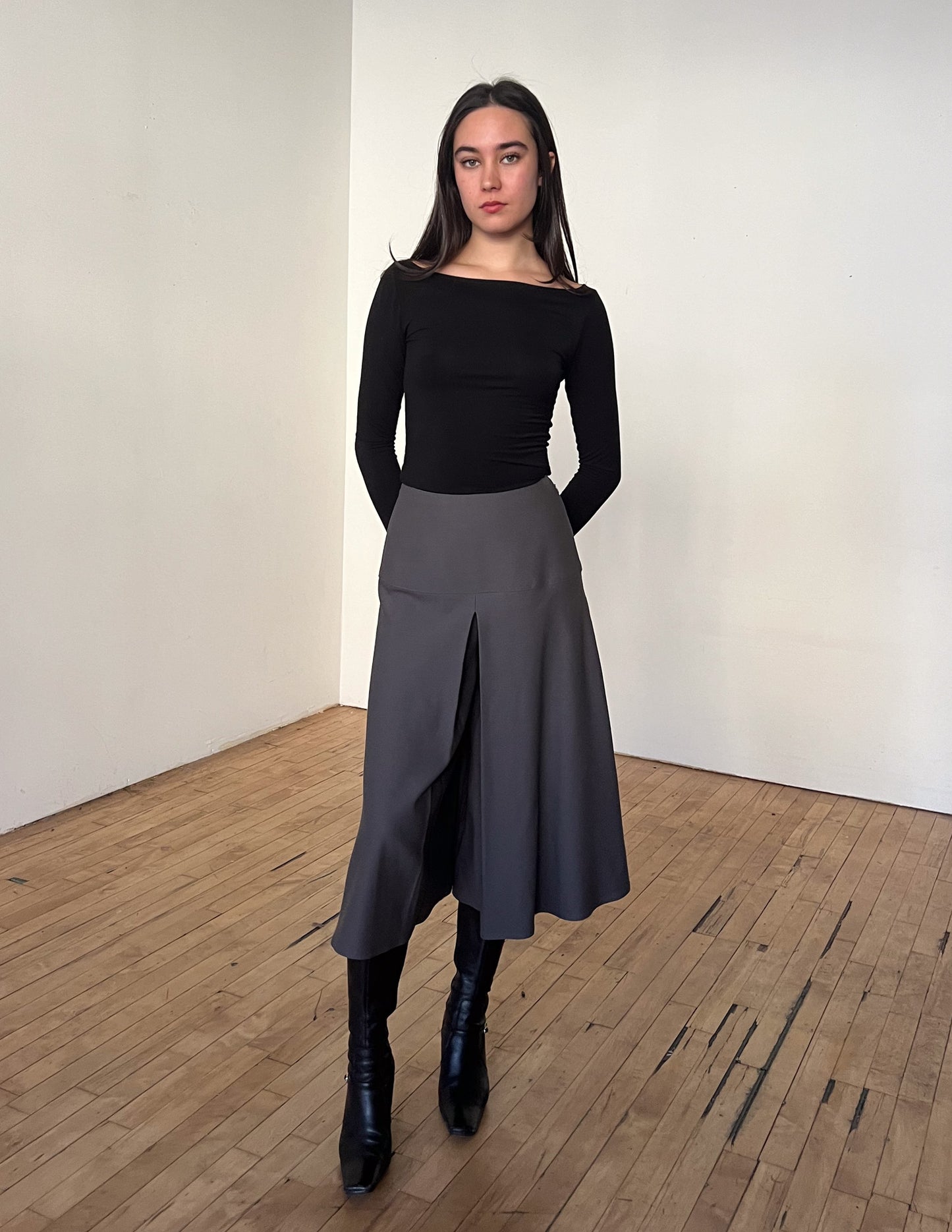 Christian Dior Pleated Lace Up Culottes