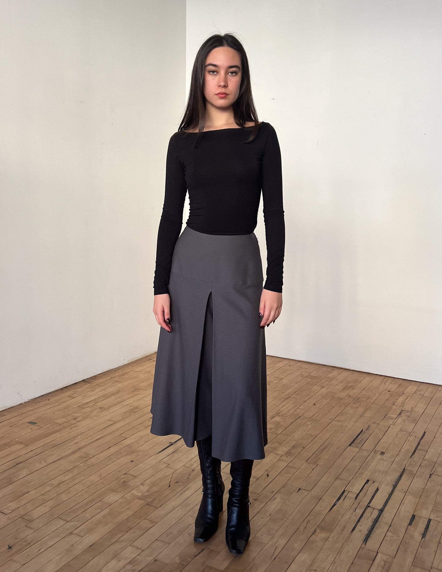 Christian Dior Pleated Lace Up Culottes