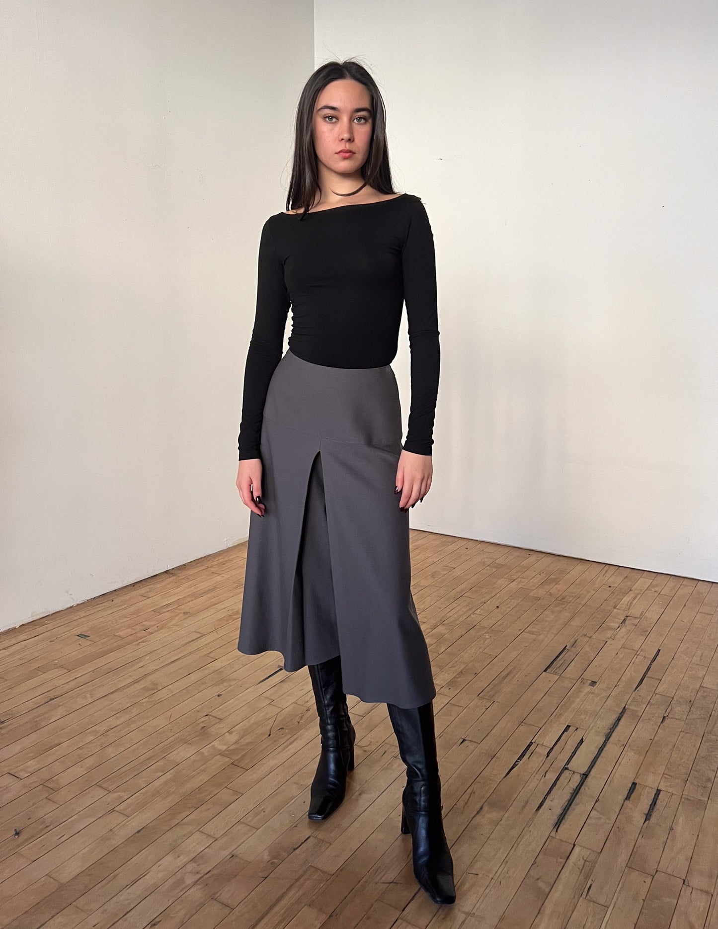 Christian Dior Pleated Lace Up Culottes