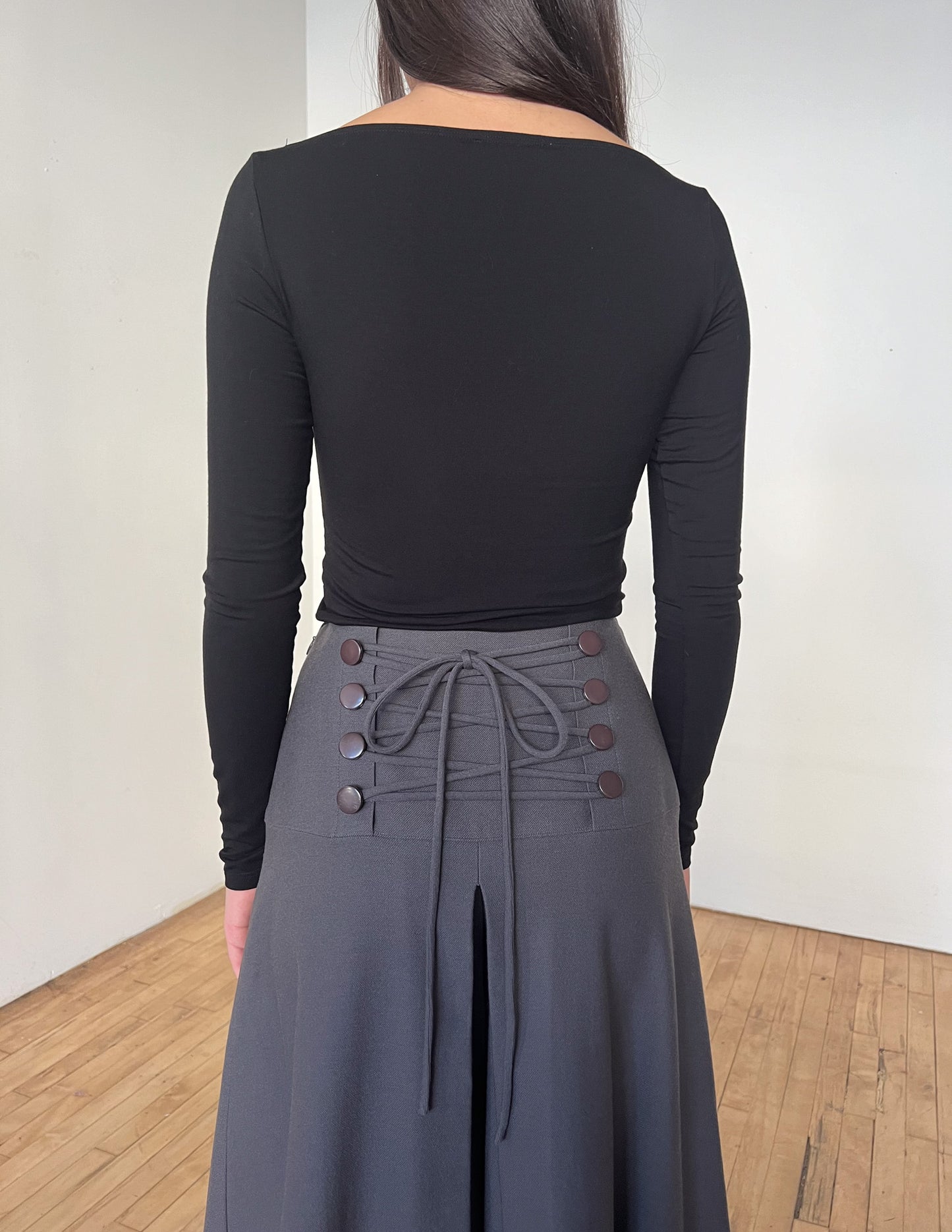 Christian Dior Pleated Lace Up Culottes