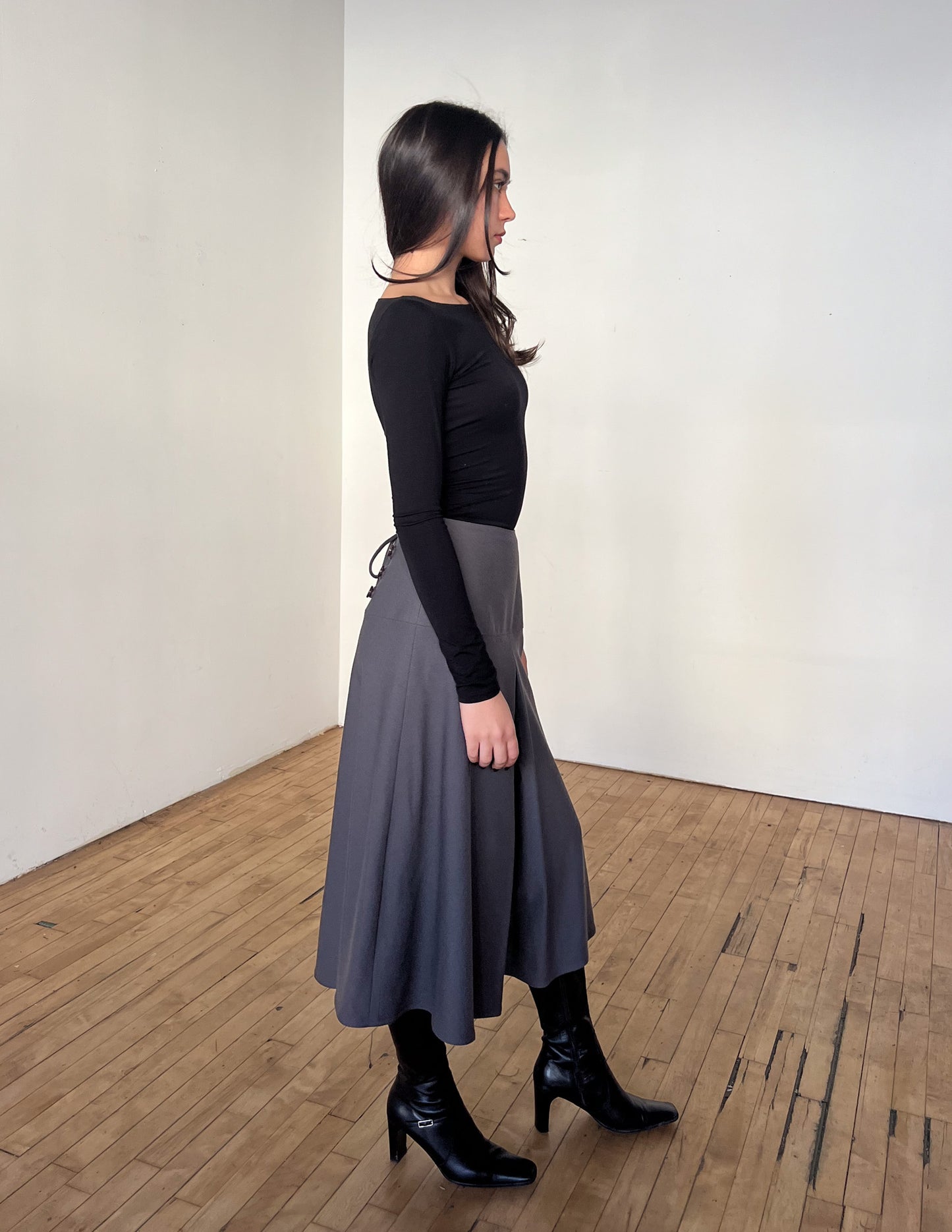 Christian Dior Pleated Lace Up Culottes