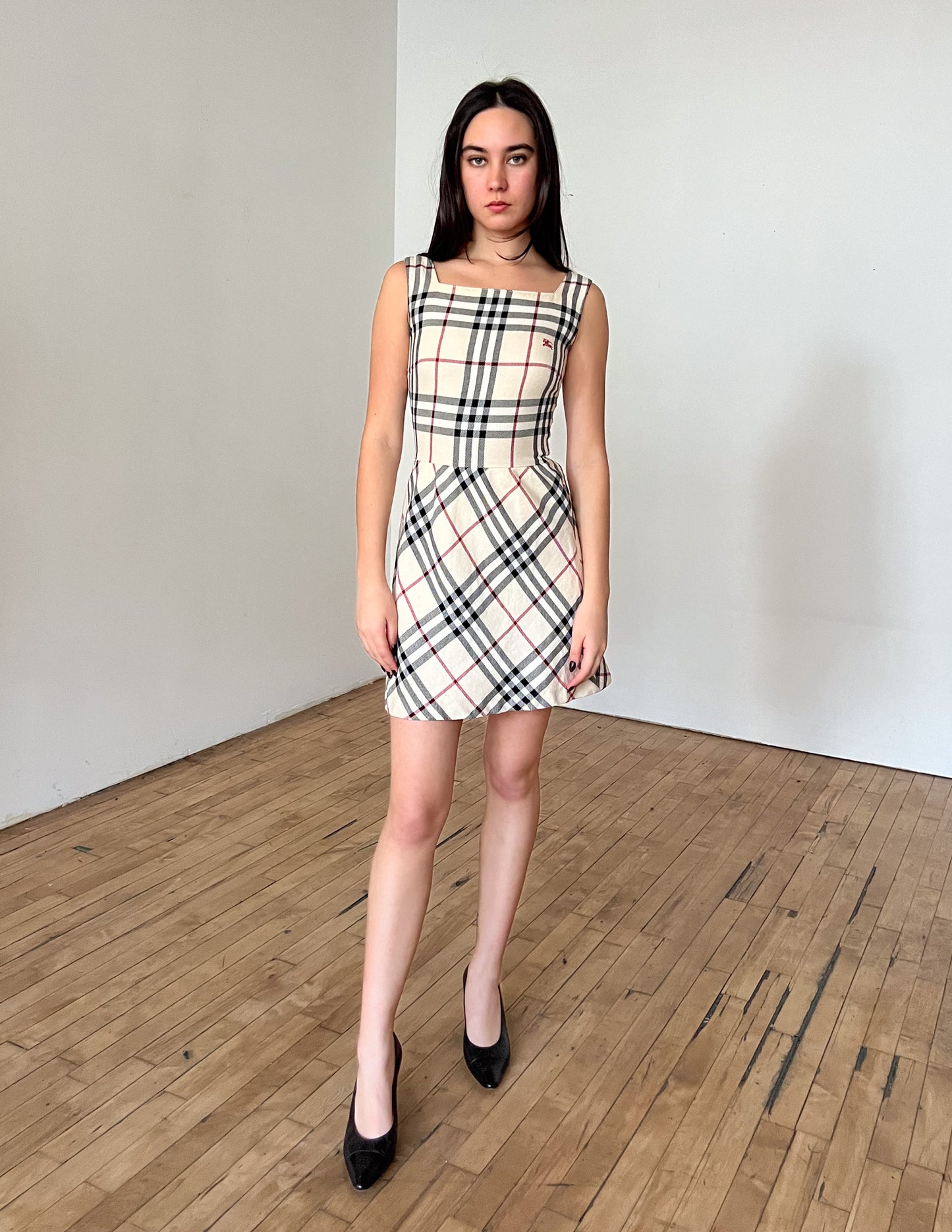 Burberry London Blue Label Check Mini Dress
