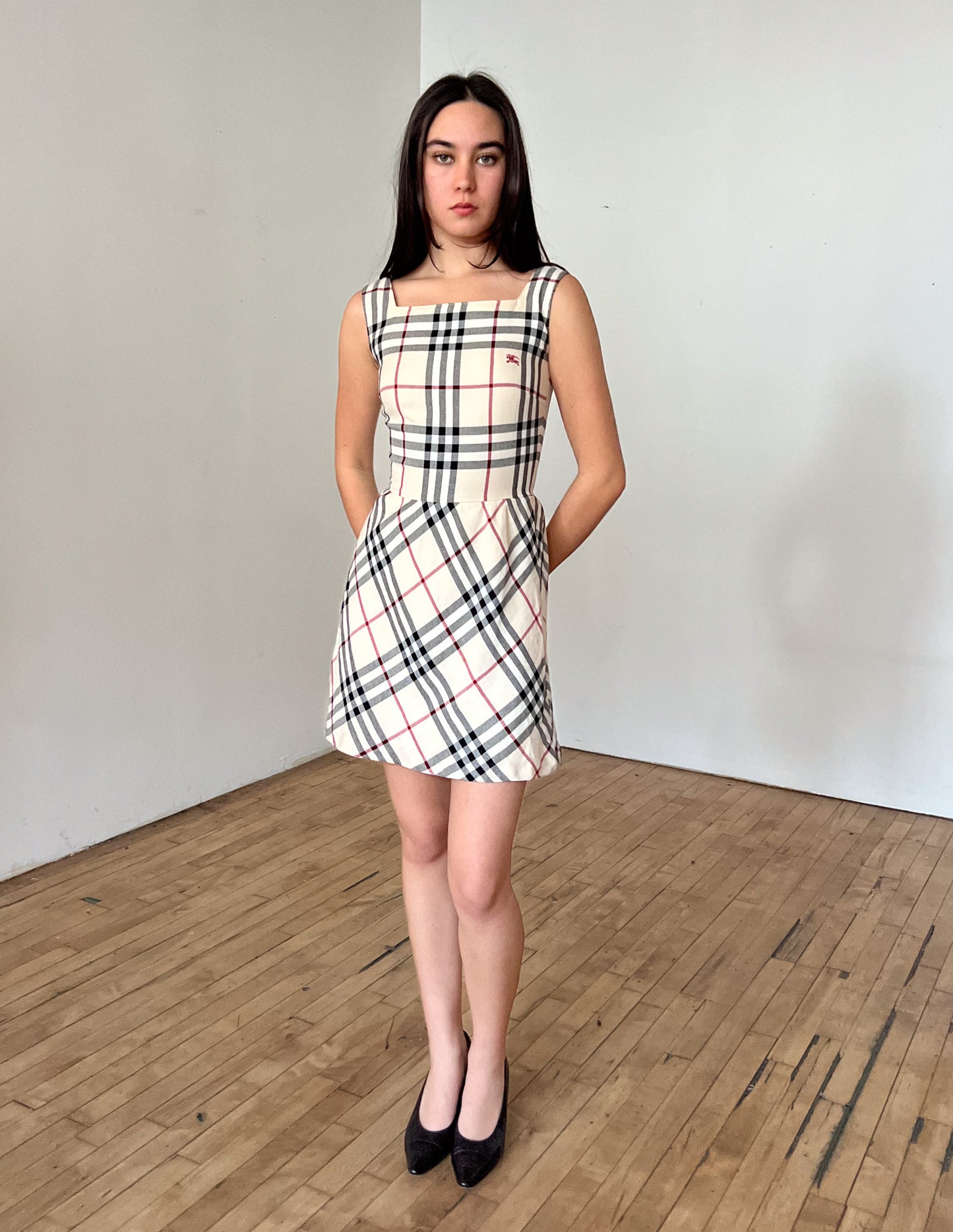 Burberry London Blue Label Check Mini Dress