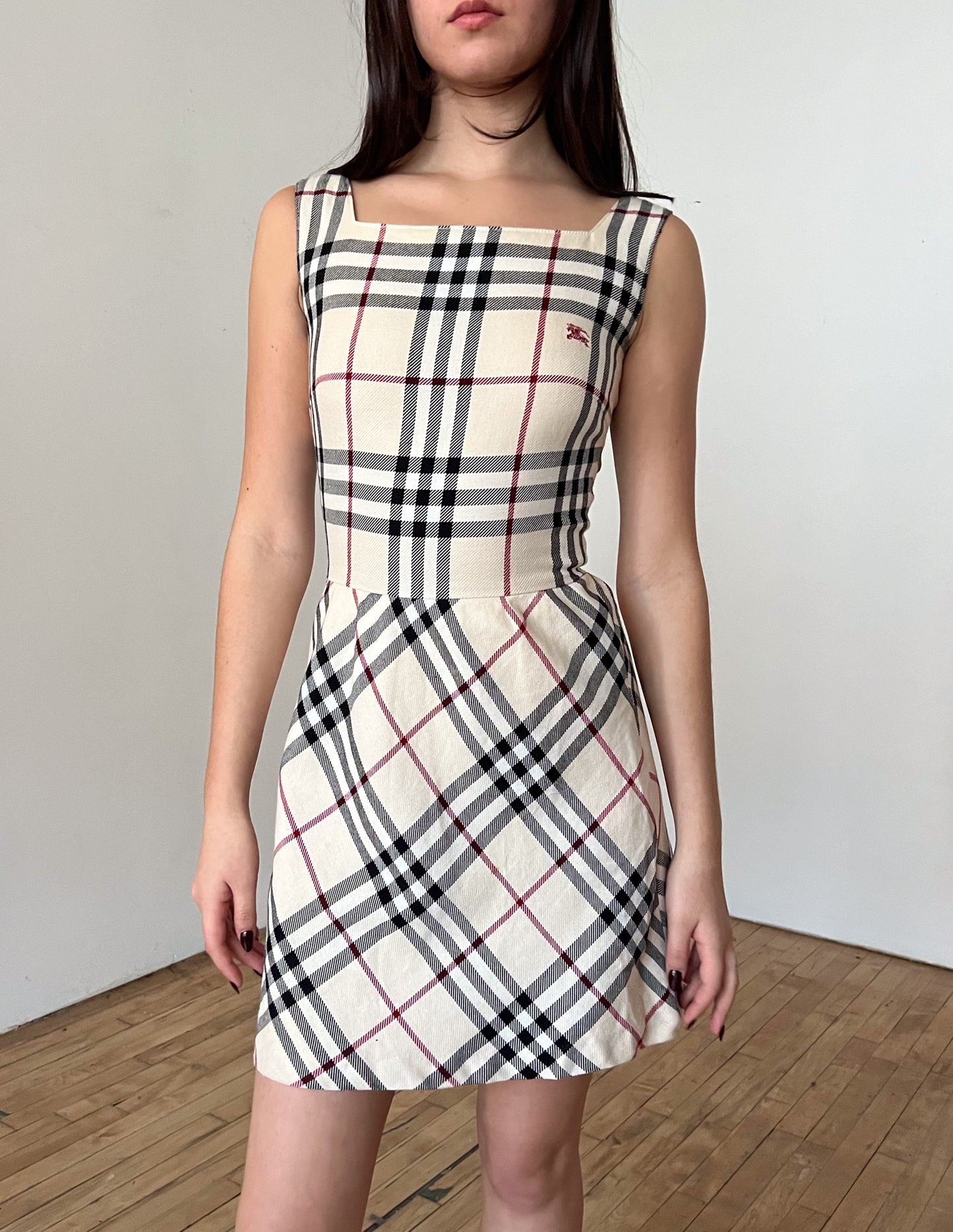 Burberry London Blue Label Check Mini Dress