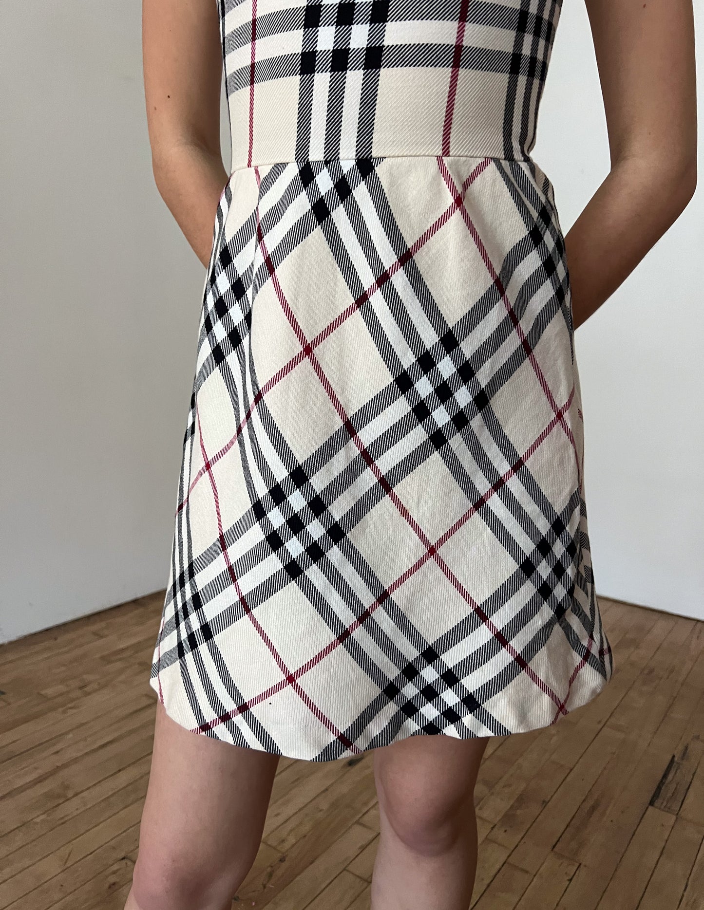 Burberry London Blue Label Check Mini Dress