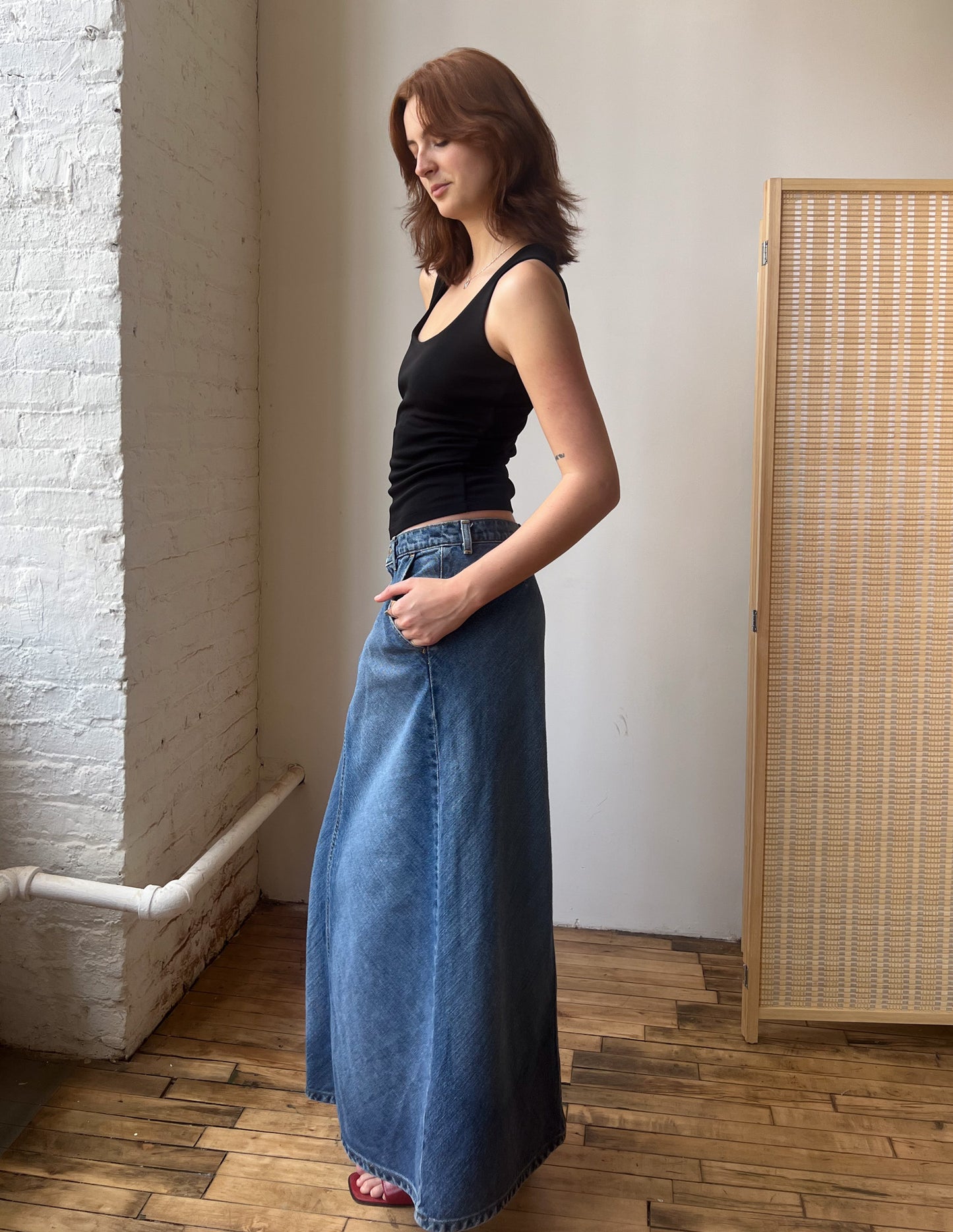 Polo Ralph Lauren Denim Maxi Skirt
