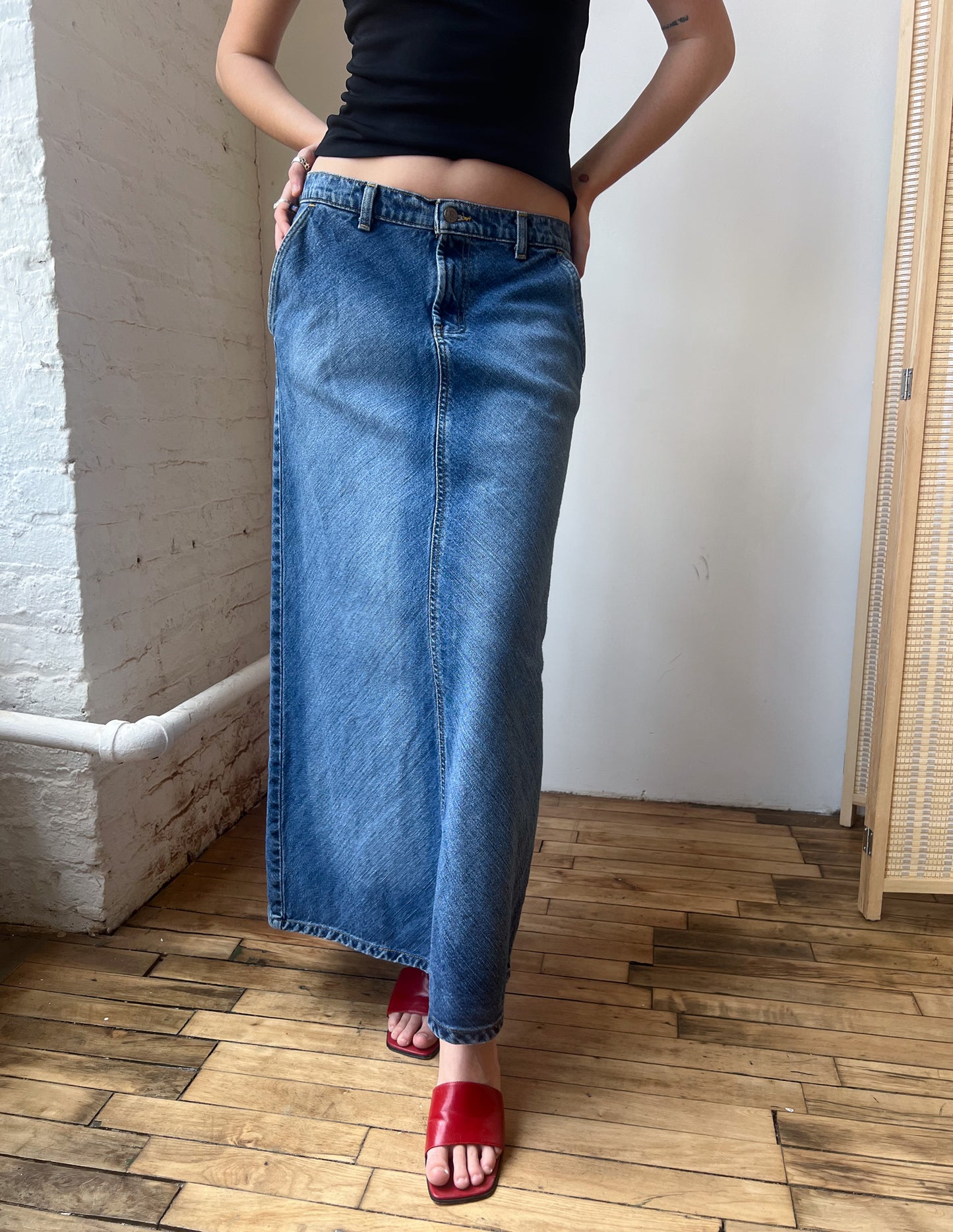 Polo Ralph Lauren Denim Maxi Skirt