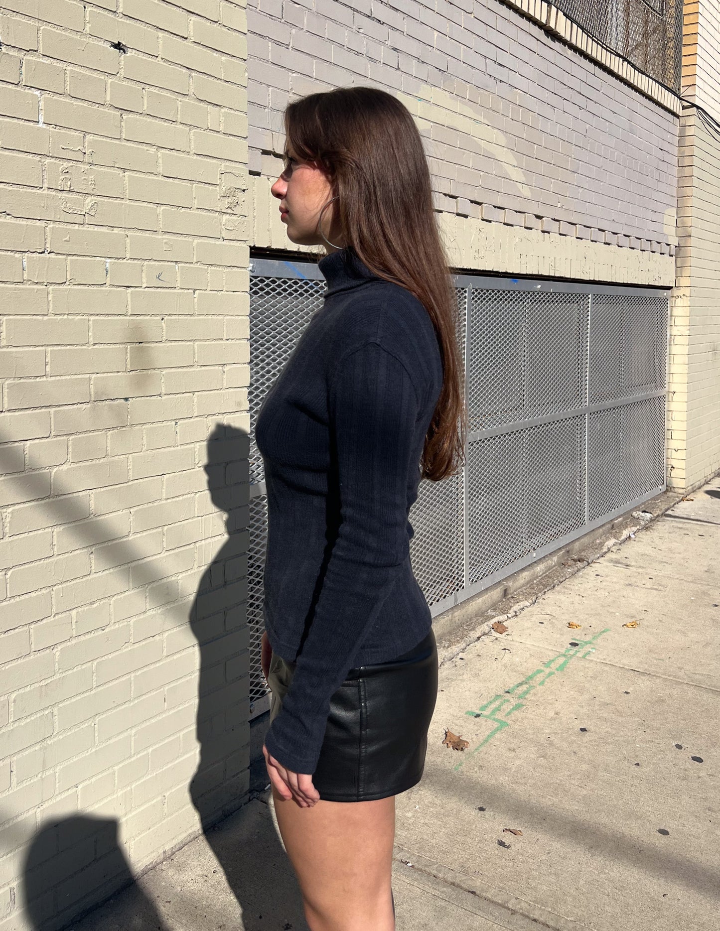 Fendi Jeans Navy Blue Turtleneck