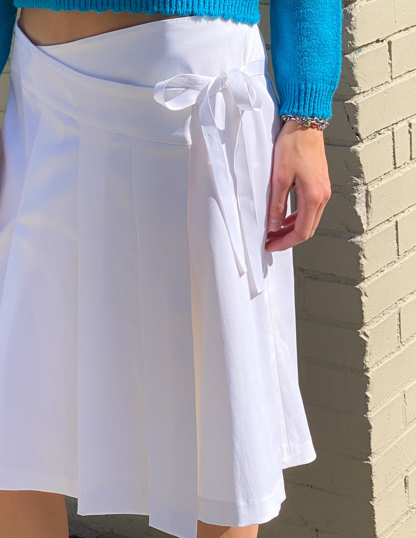 Morgan de Toi Pleated Wrap Skirt
