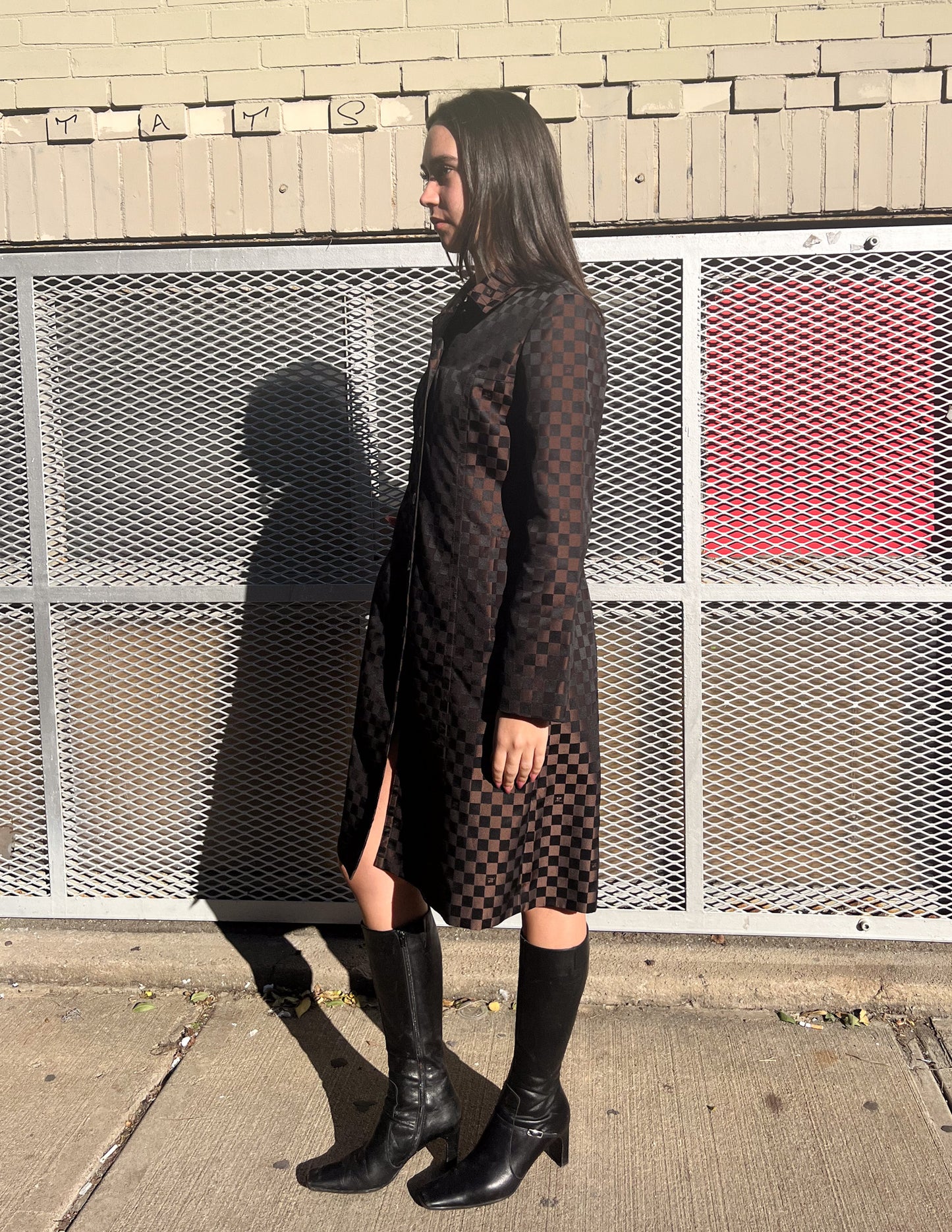 Courrèges Checkered Coat