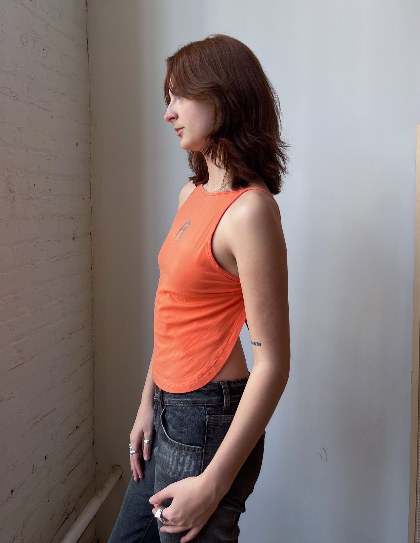 Y2k Sporty Open Back Halter Tank