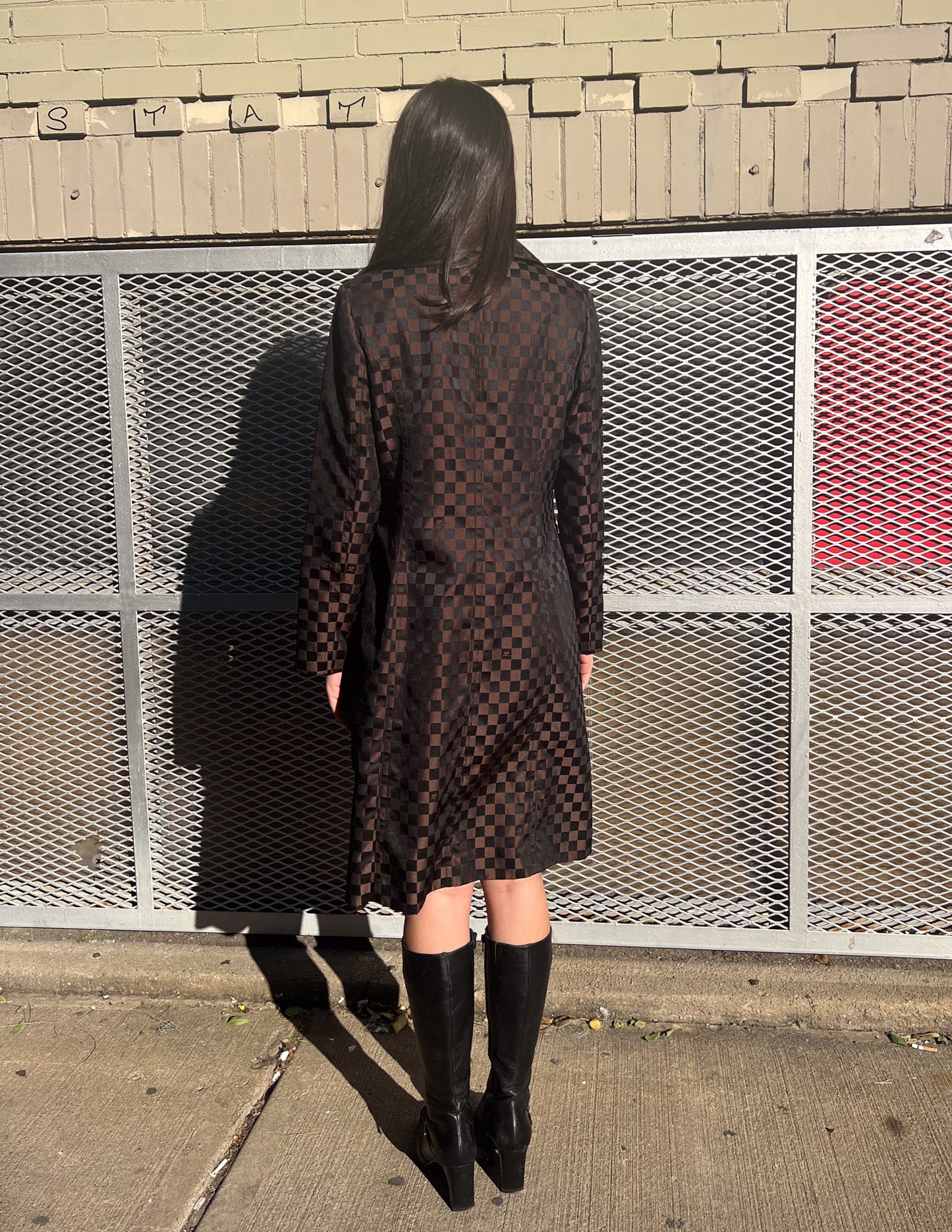 Courrèges Checkered Coat