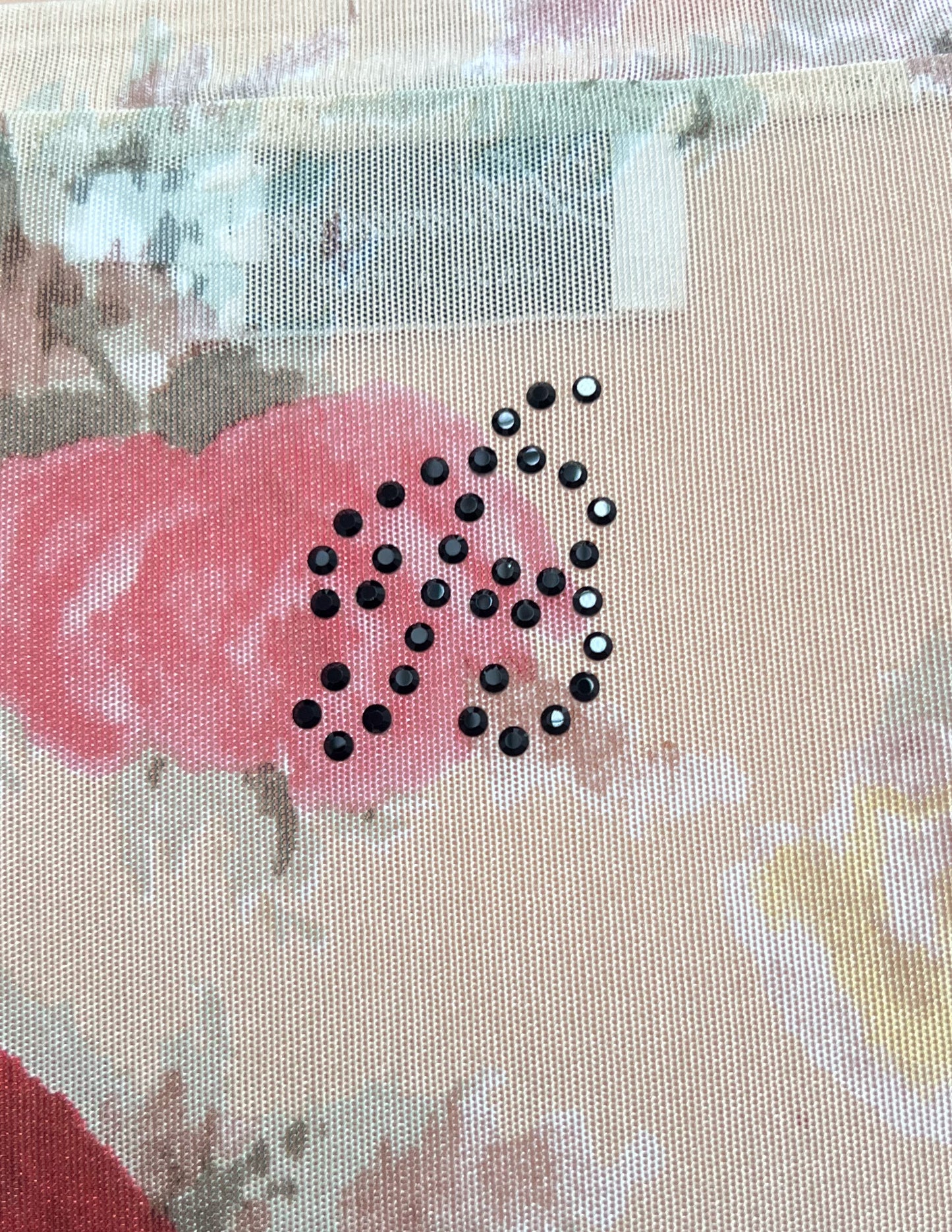 Blumarine Floral Mesh Top