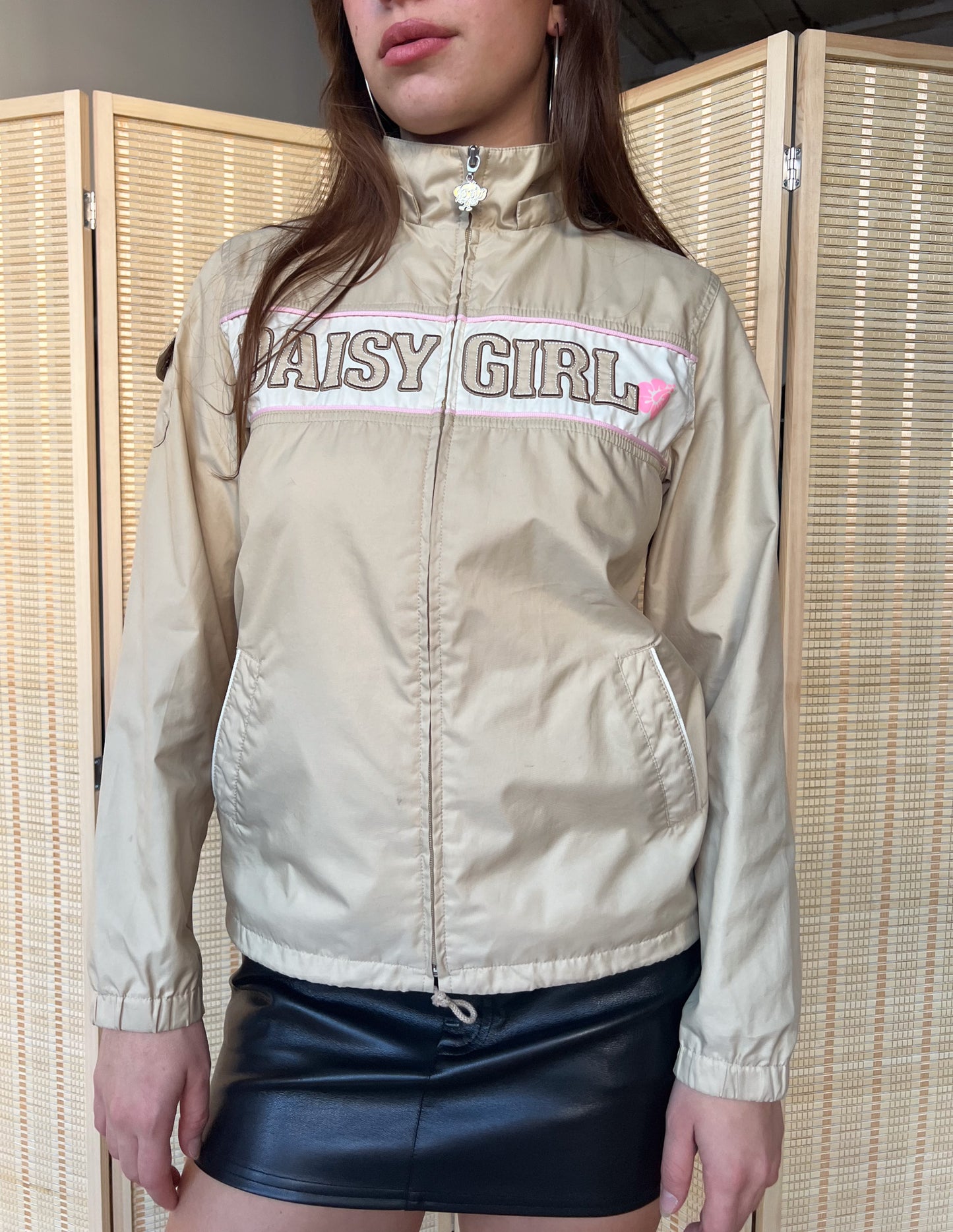 Daisy Lovers Daisy Girl Beige Windbreaker