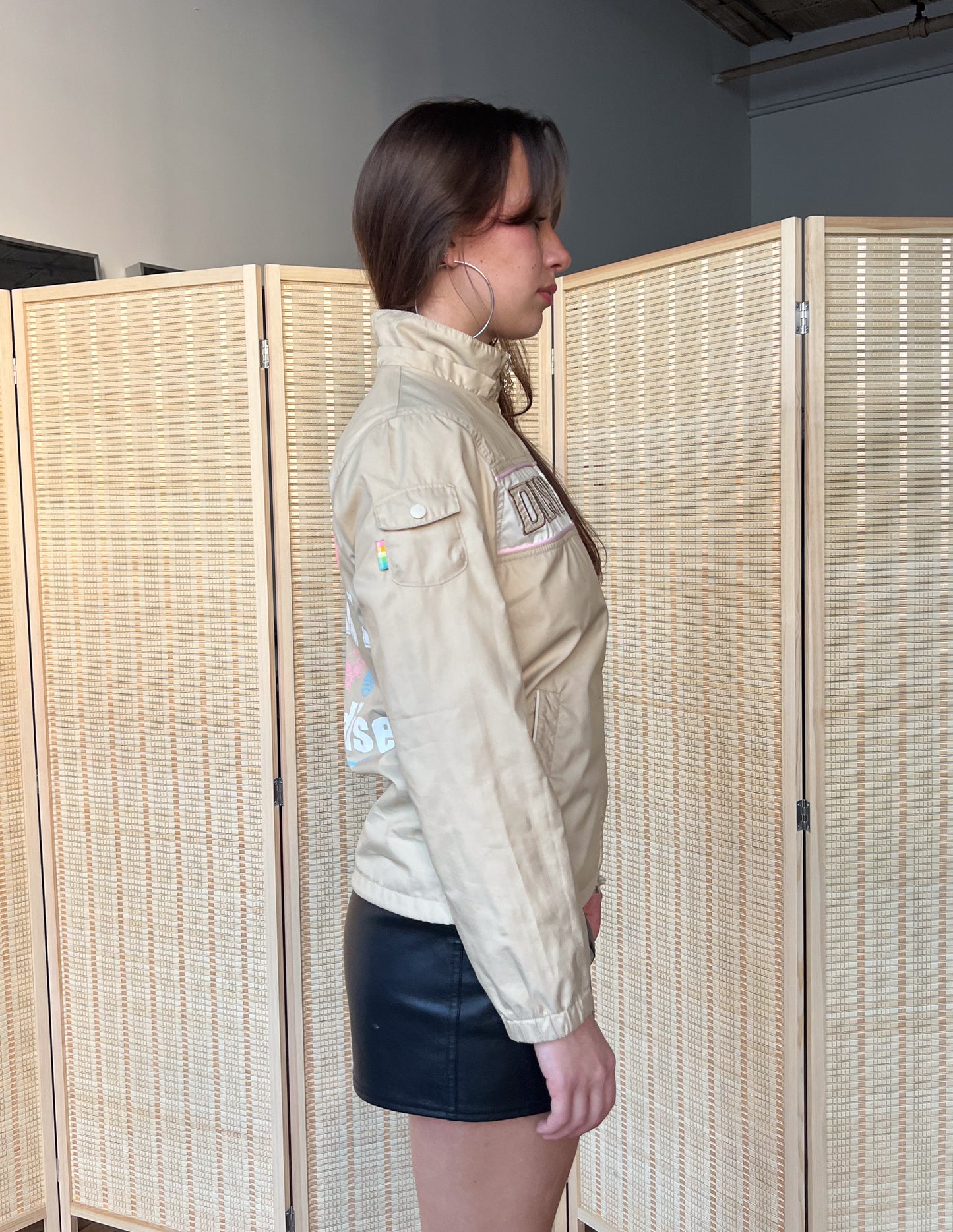 Daisy Lovers Daisy Girl Beige Windbreaker