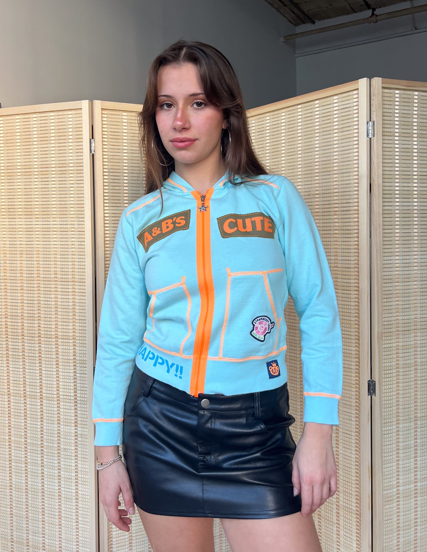 Angel Blue A&B Cute Zip Up Hoodie