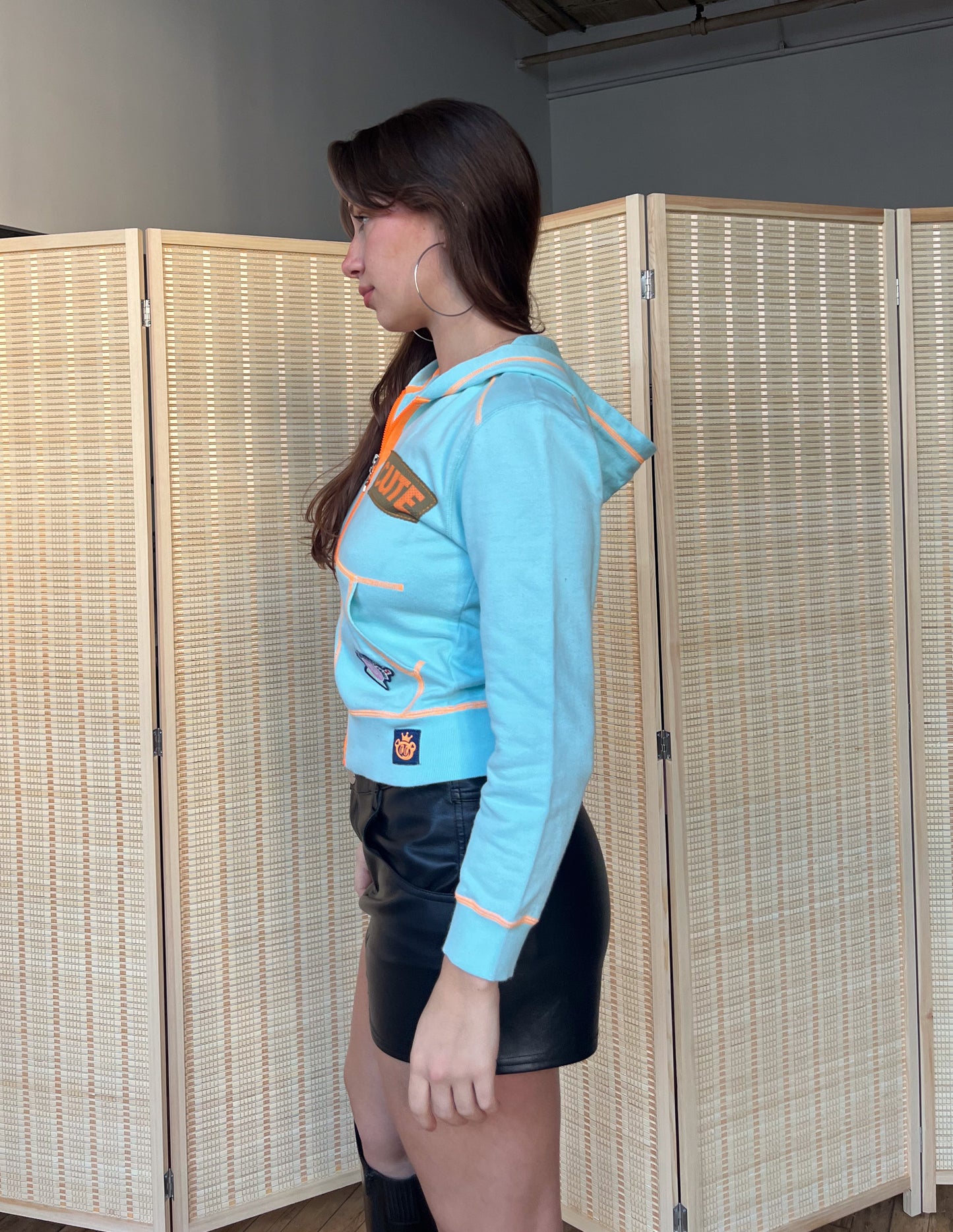 Angel Blue A&B Cute Zip Up Hoodie