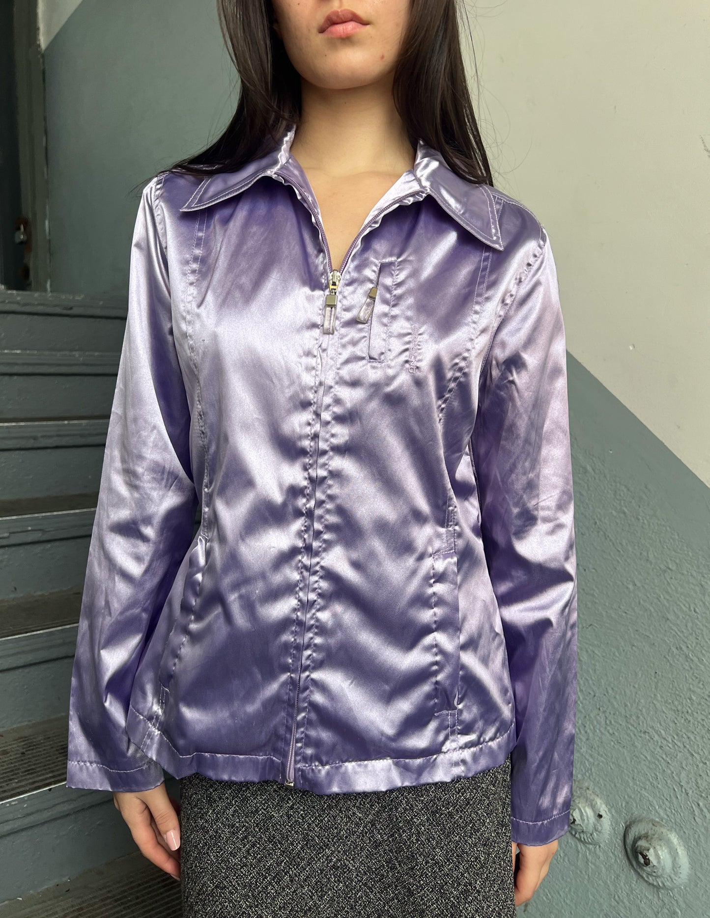 Essenza Purple Satin Jacket