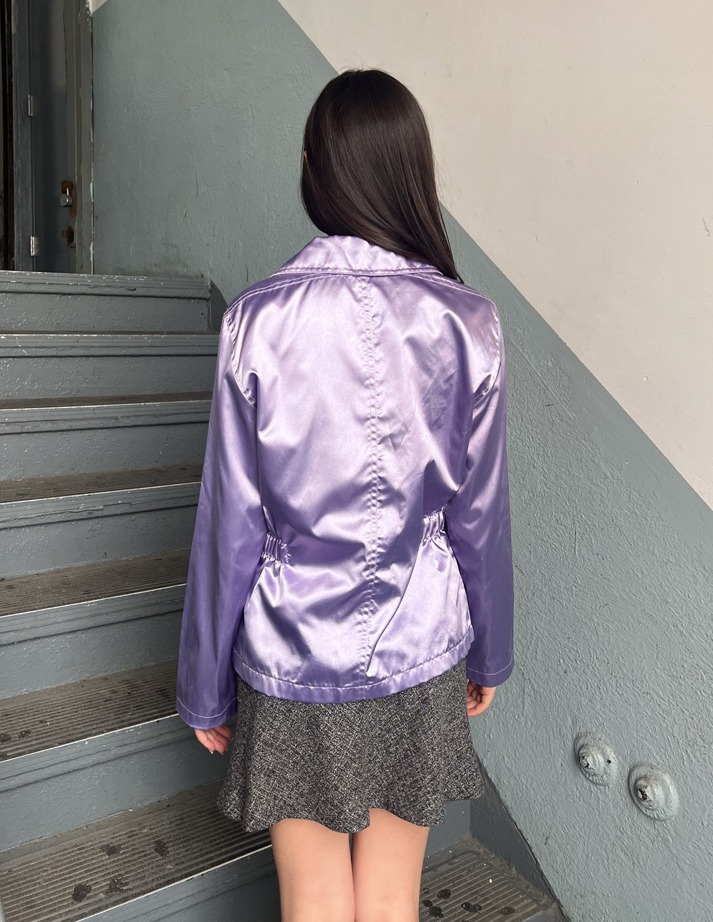 Essenza Purple Satin Jacket