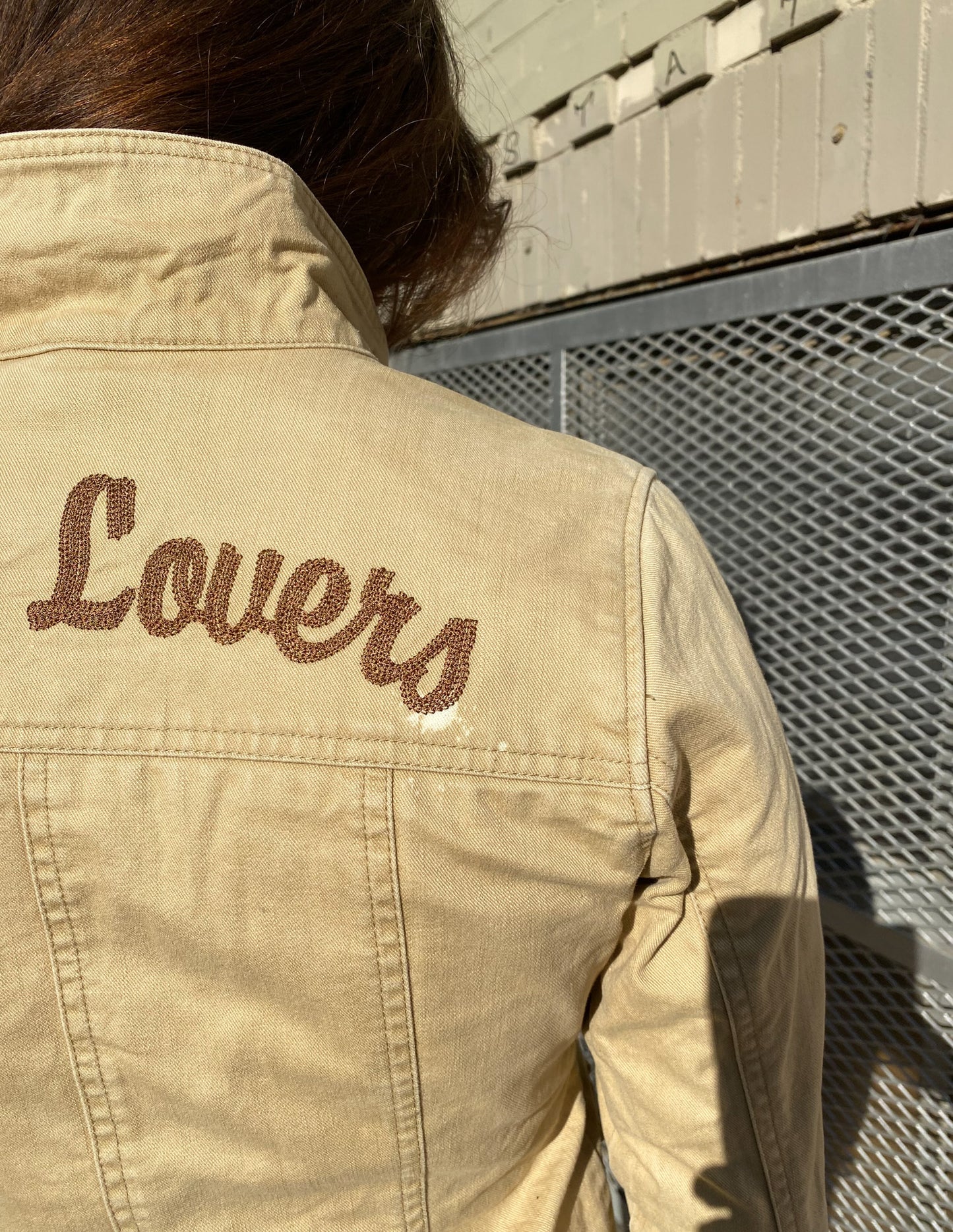 Daisy Lovers Tan Cargo Zip Up Jacket