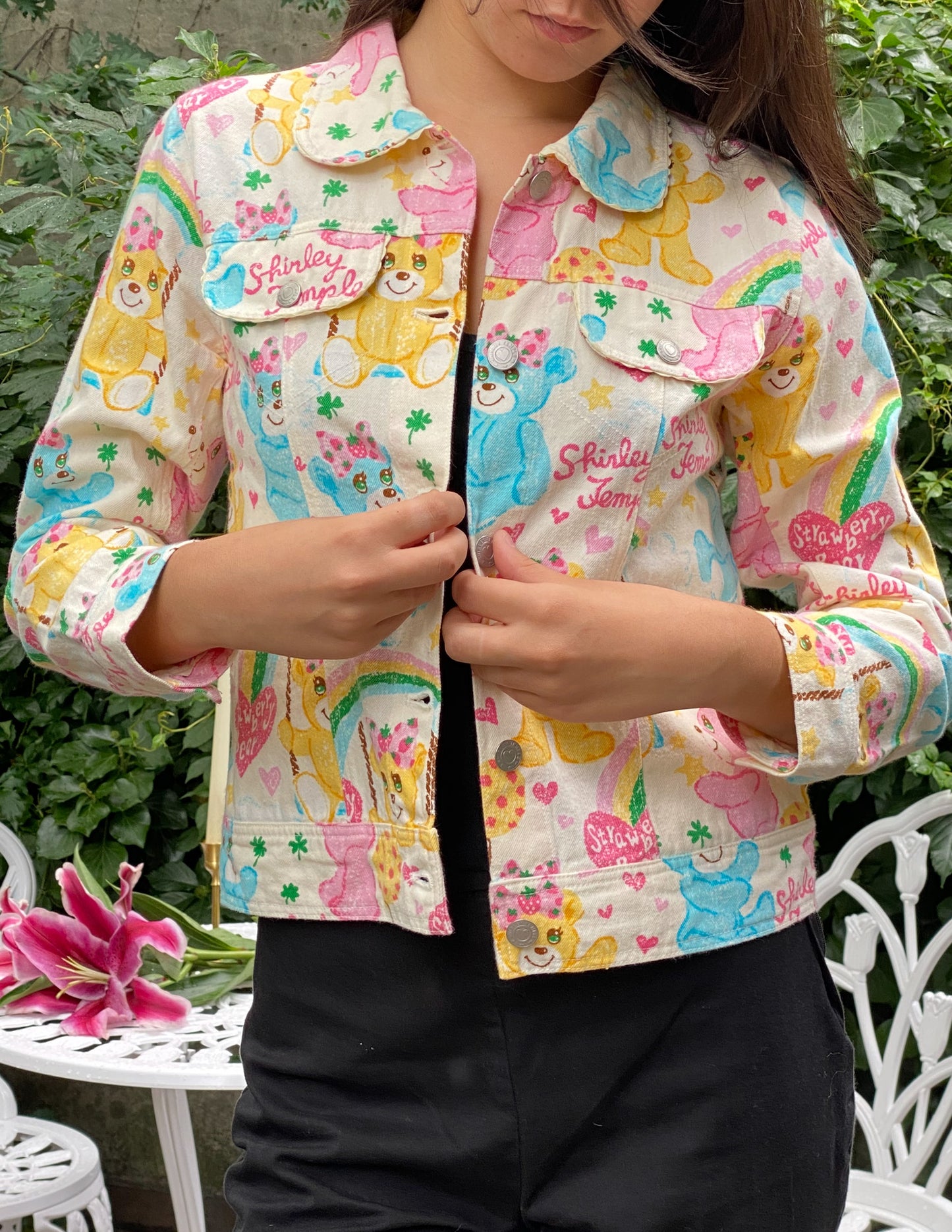Shirley Temple All Over Print Jacket Sourced in Japan