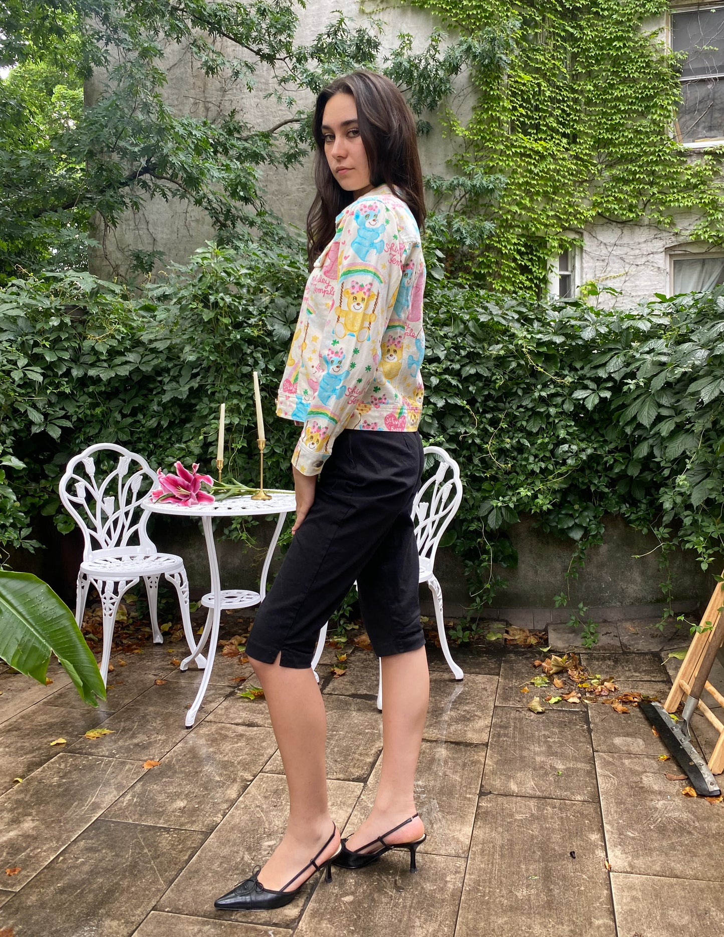 Shirley Temple All Over Print Jacket Sourced in Japan