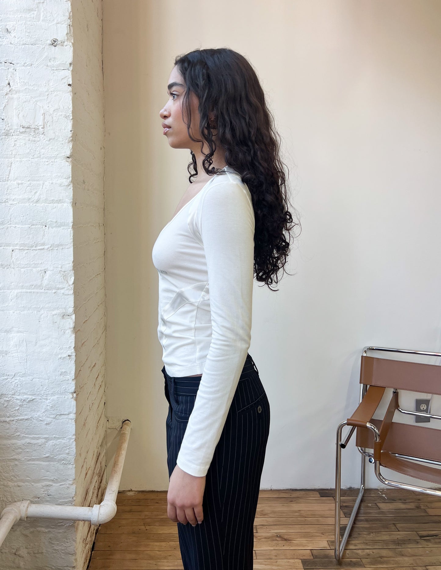 Versace Jeans Rhinestone Long Sleeve