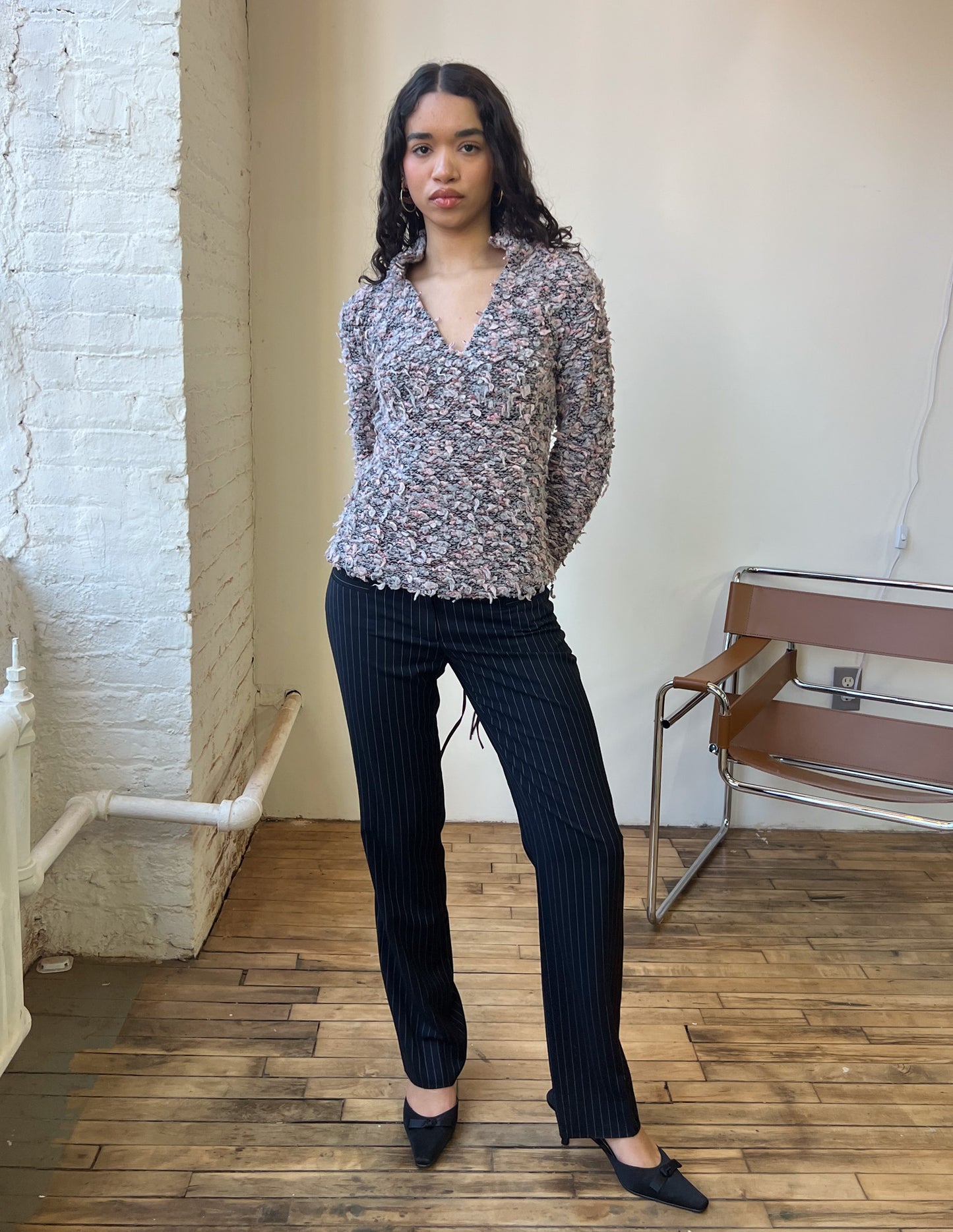 Miss Sixty Knit V-Neck Sweater