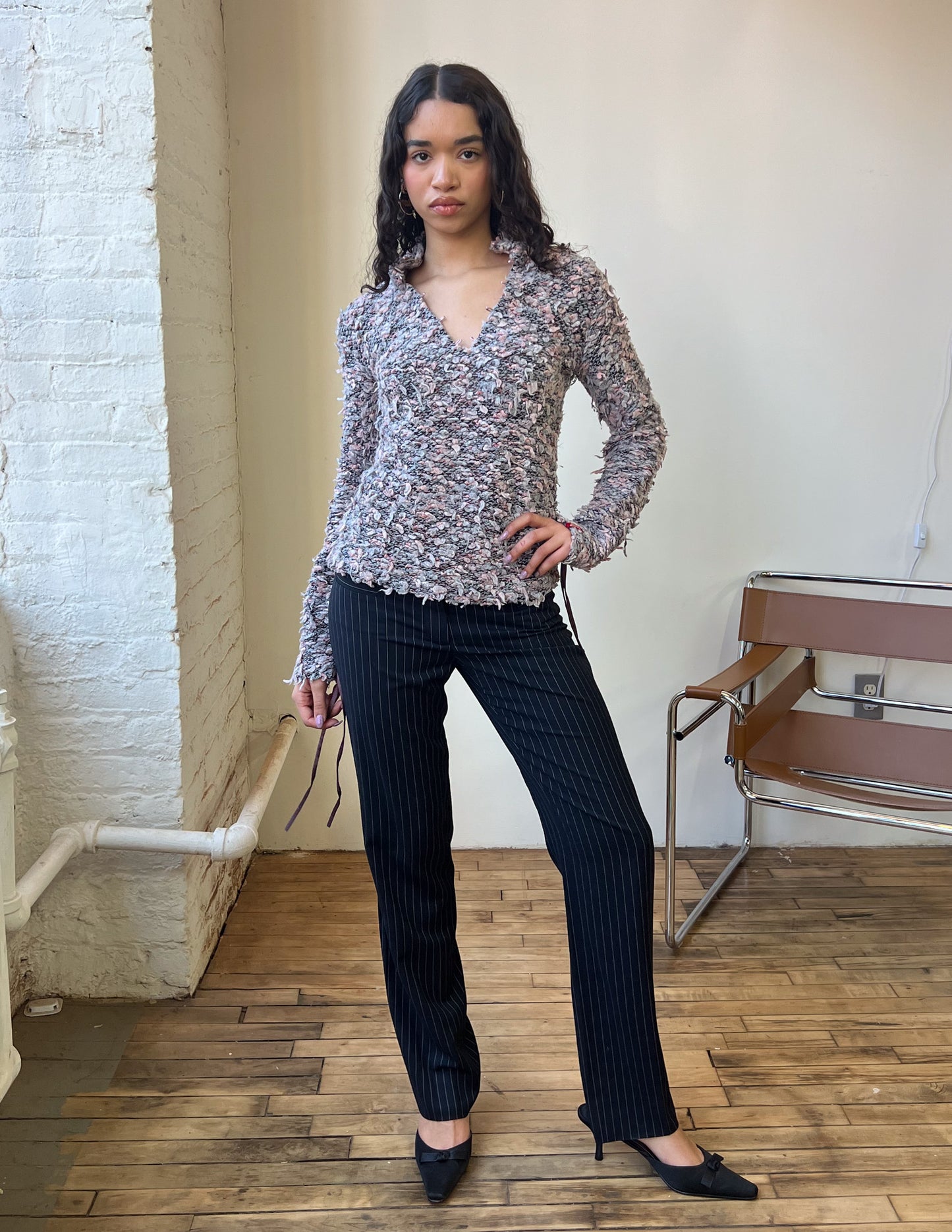 Miss Sixty Knit V-Neck Sweater