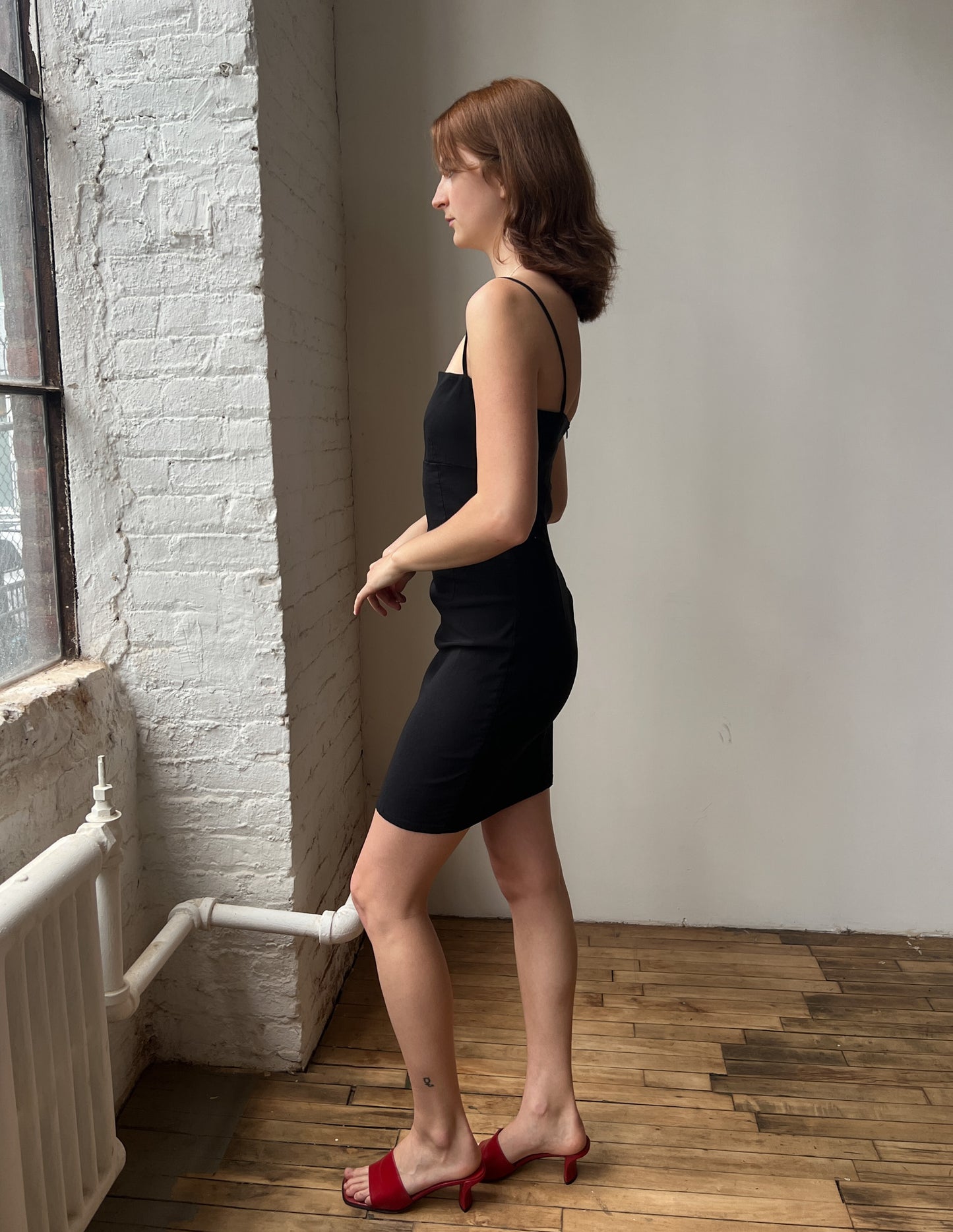 The Perfect Vintage 90s Black Mini Dress