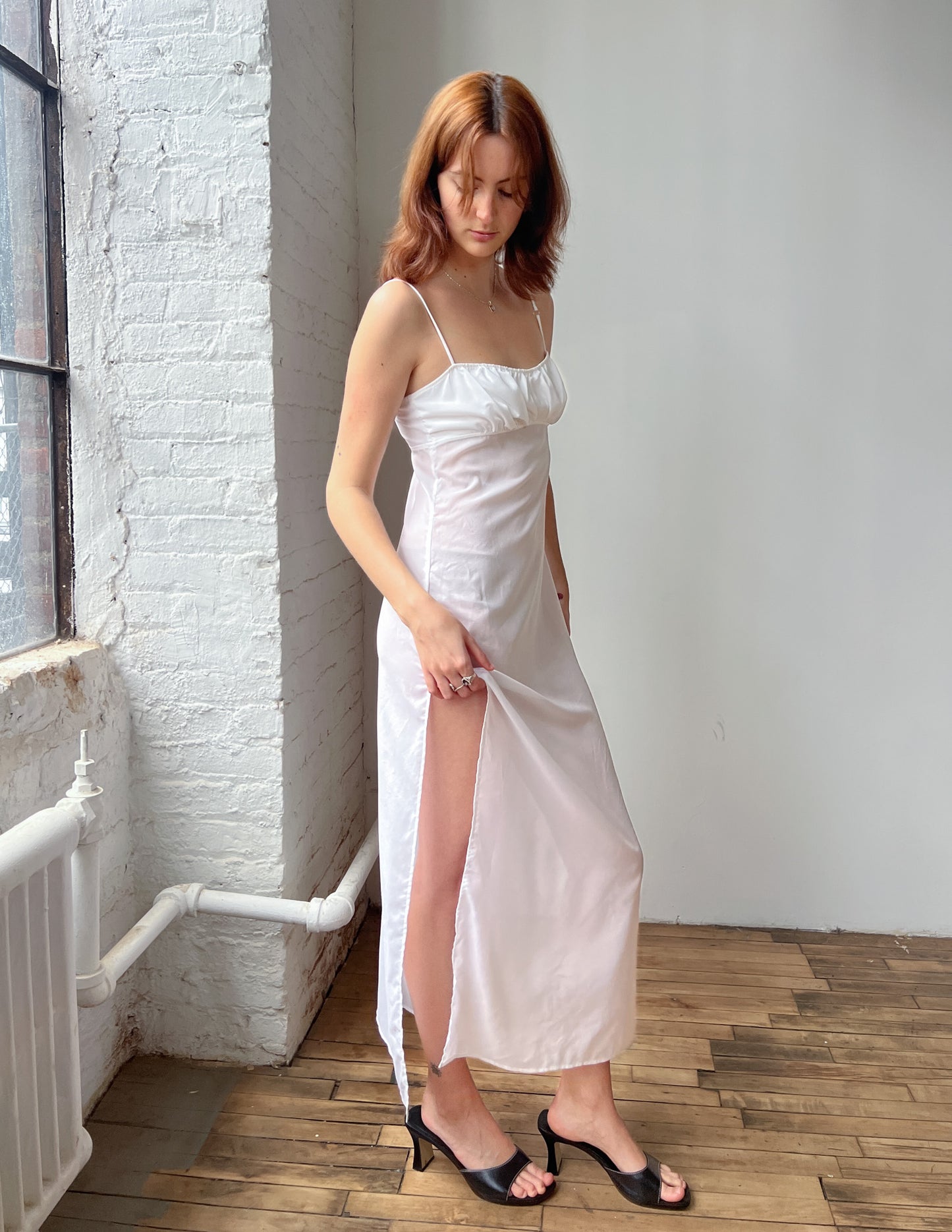 Sheer White Maxi Dress