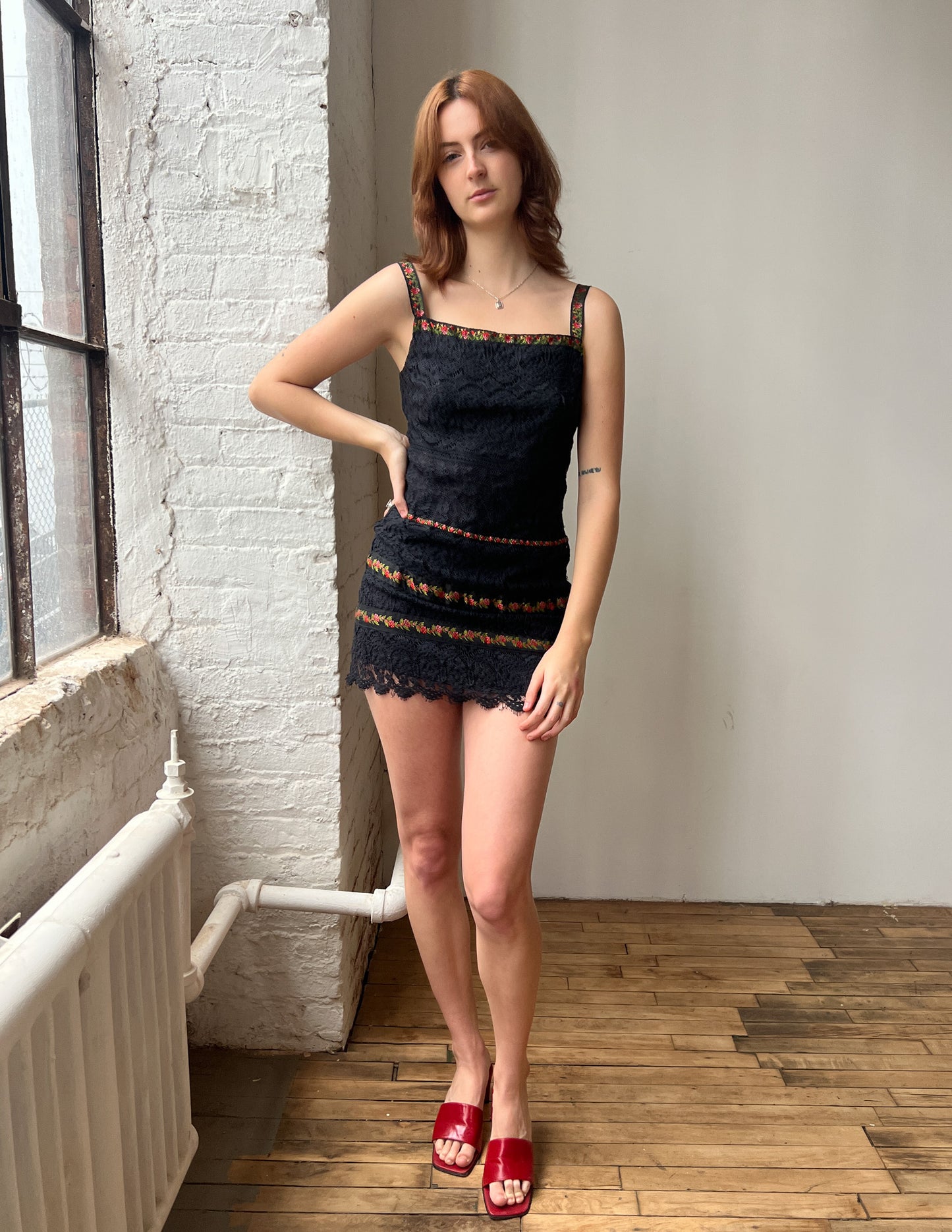 Nanette Lepore Lace Embroidered Mini Dress