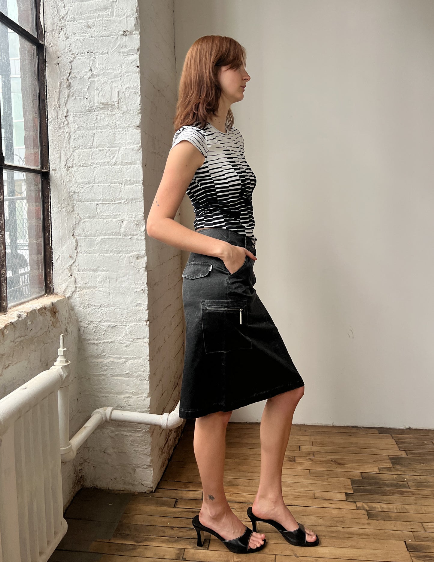 Vtg Zabaione Pocket Detail Skirt