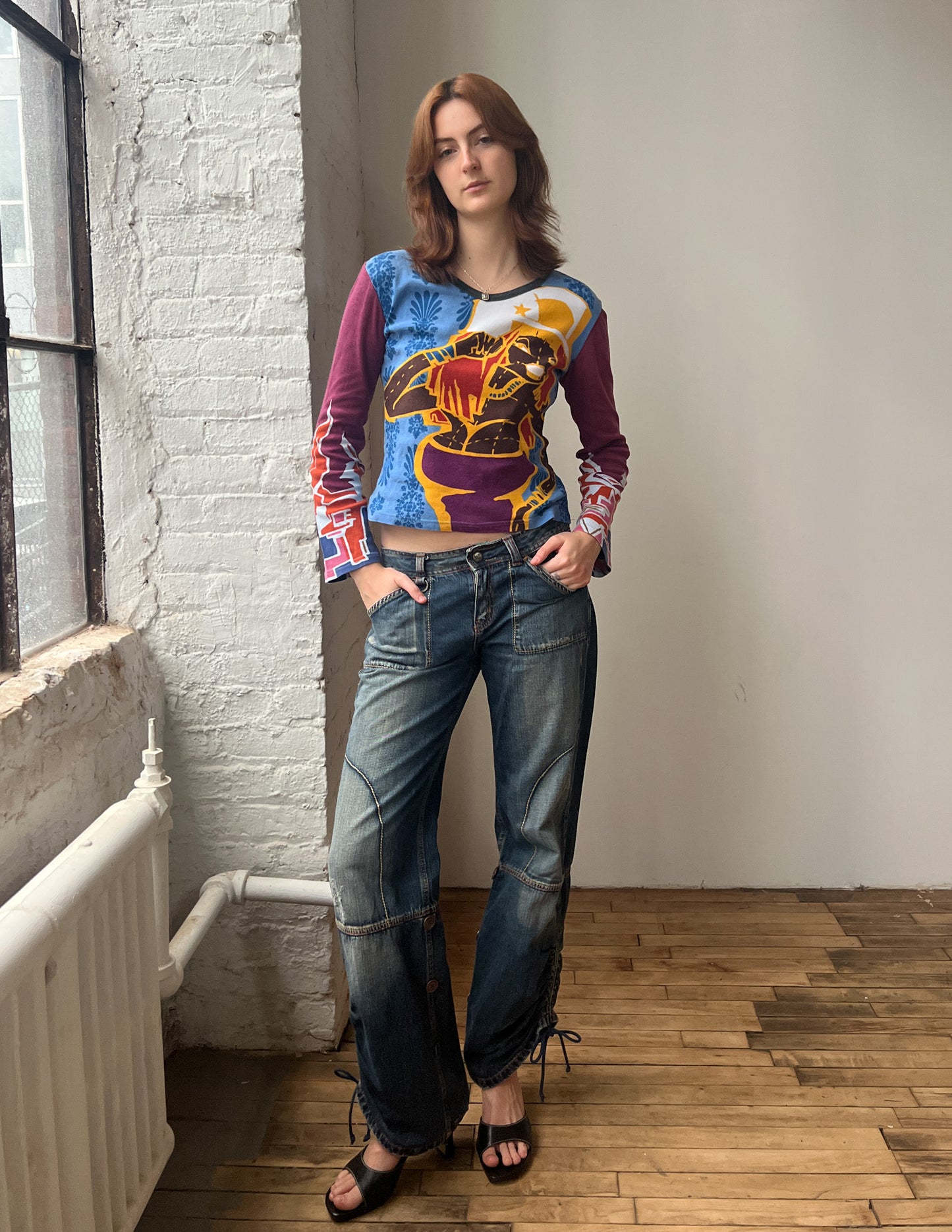 Y2K Phard Ruched Jeans