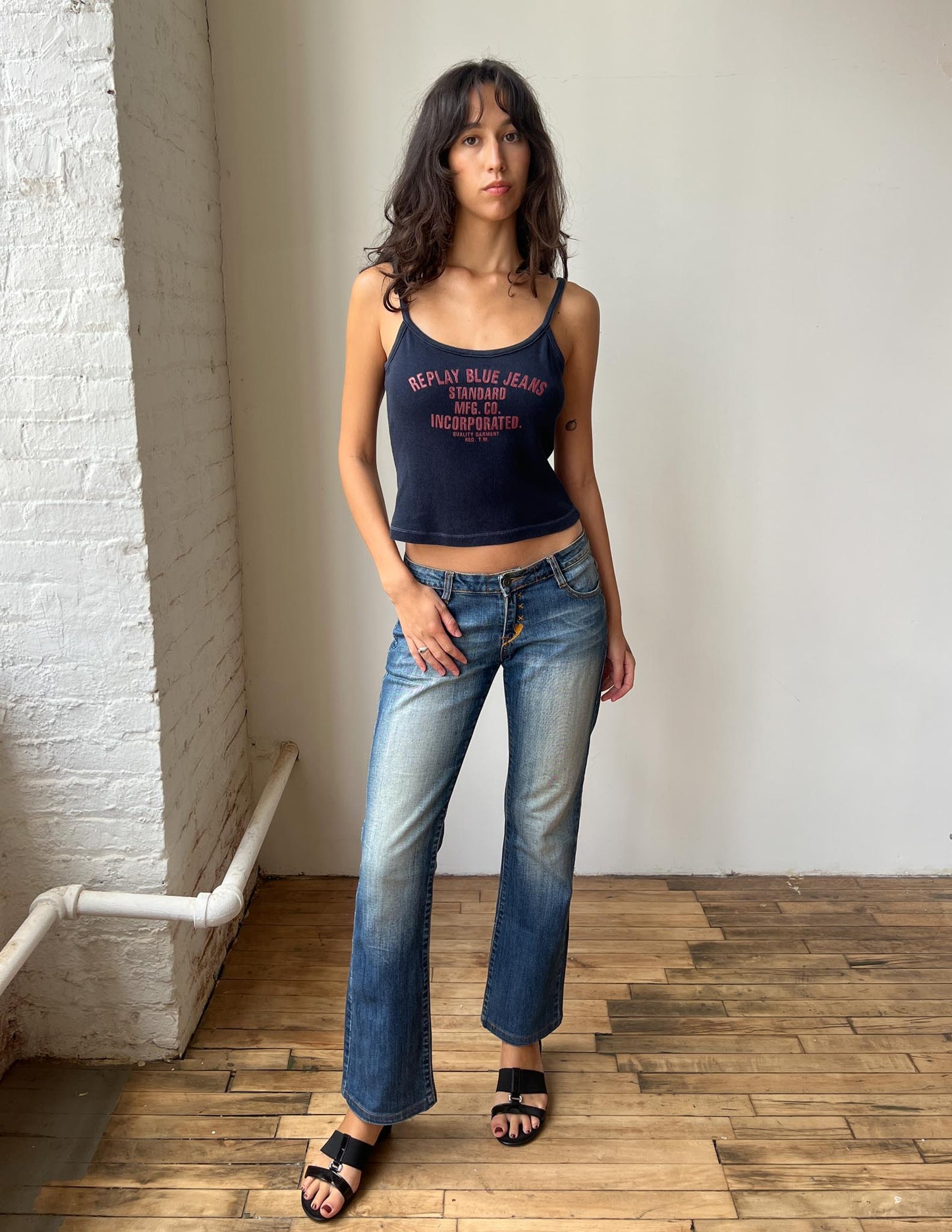 Vintage Replay Blue Jeans Tank