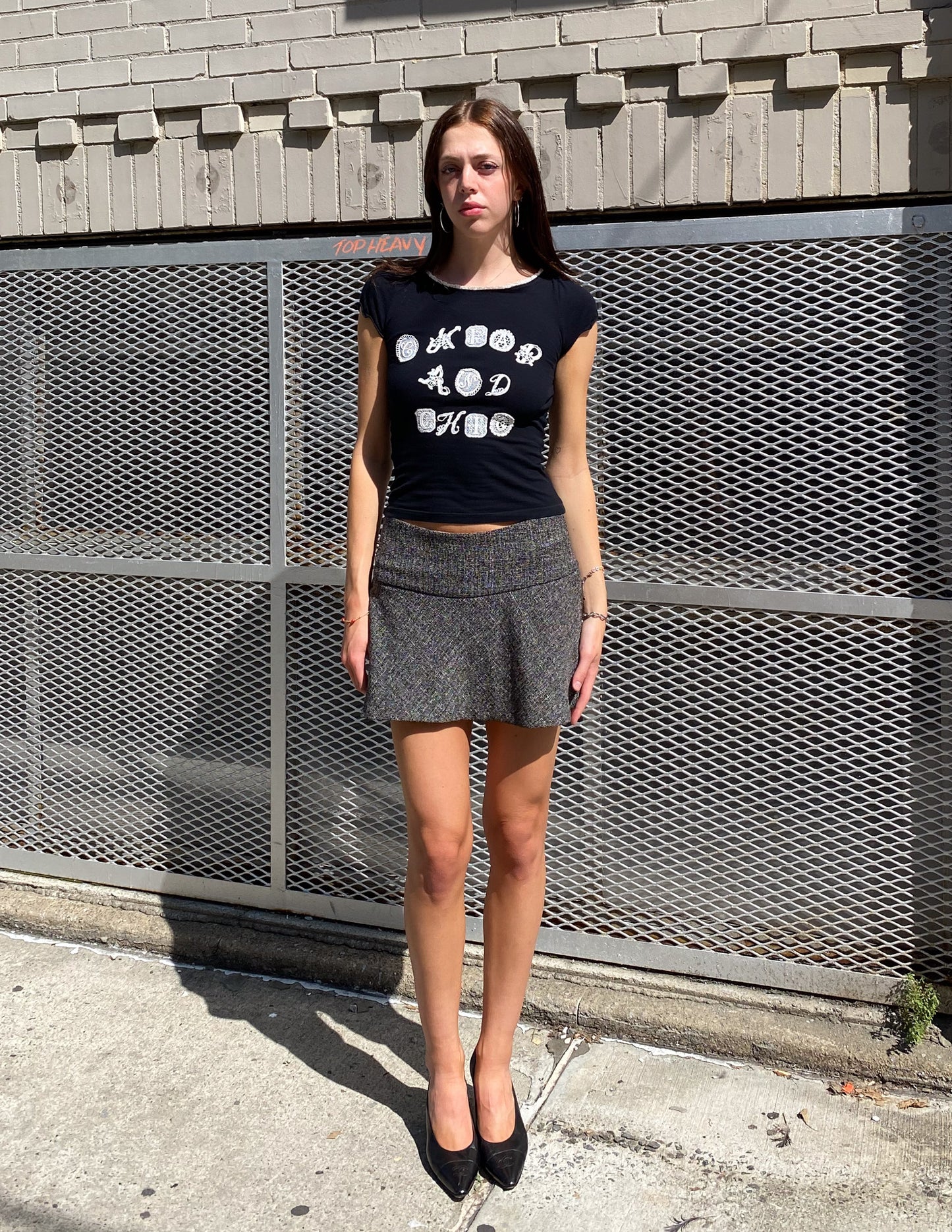 Moschino C&C Lace Letter Baby Tee