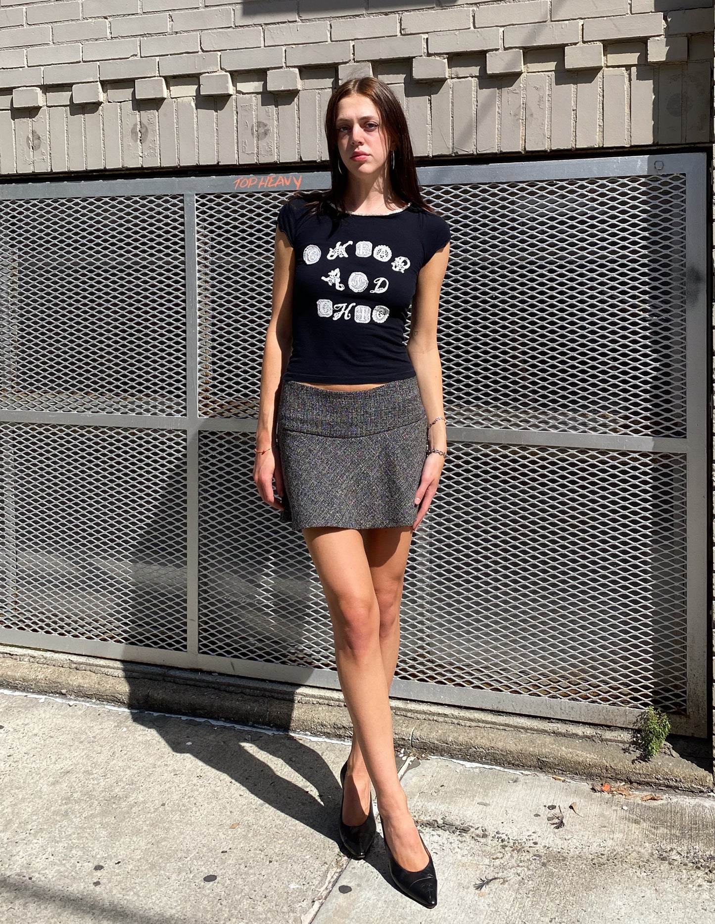 Moschino C&C Lace Letter Baby Tee