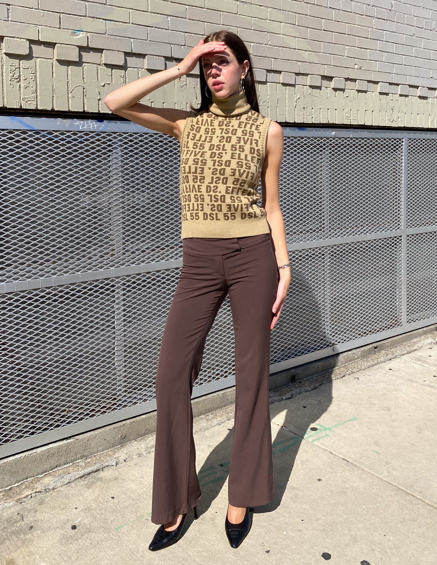 Diesel Vtg Turtleneck Knit Tank